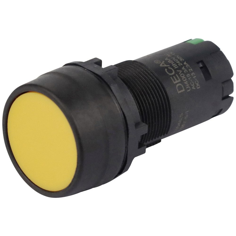 DECA Schalter DECA CP2B-M1E10Y Druckschalter 400 V 8 A Gelb tastend (L x B x H) 29. (CP2B-M1E10Y)