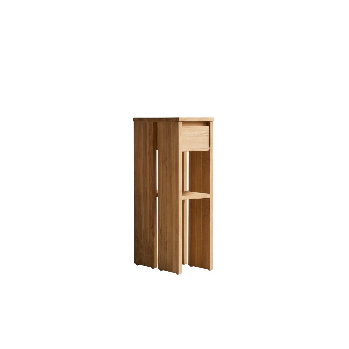 Tikamoon Nachttisch Nachtschrank Nachttisch Konsole Highboard aus teak massiv Teakholz neu