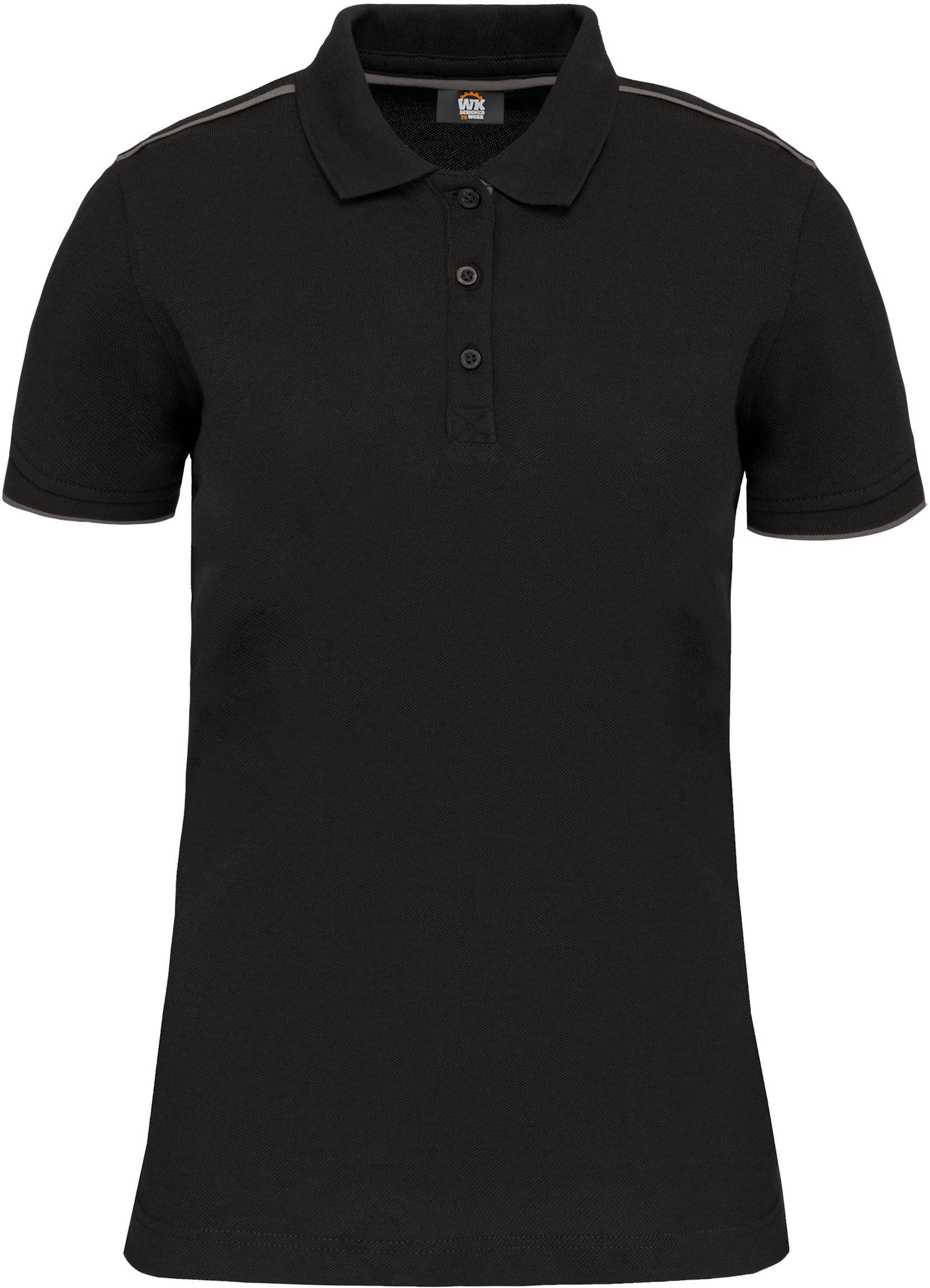 Poloshirt Damen-Polohemd Day To Day mit kontrastfarbenen, kurzen Ärmel