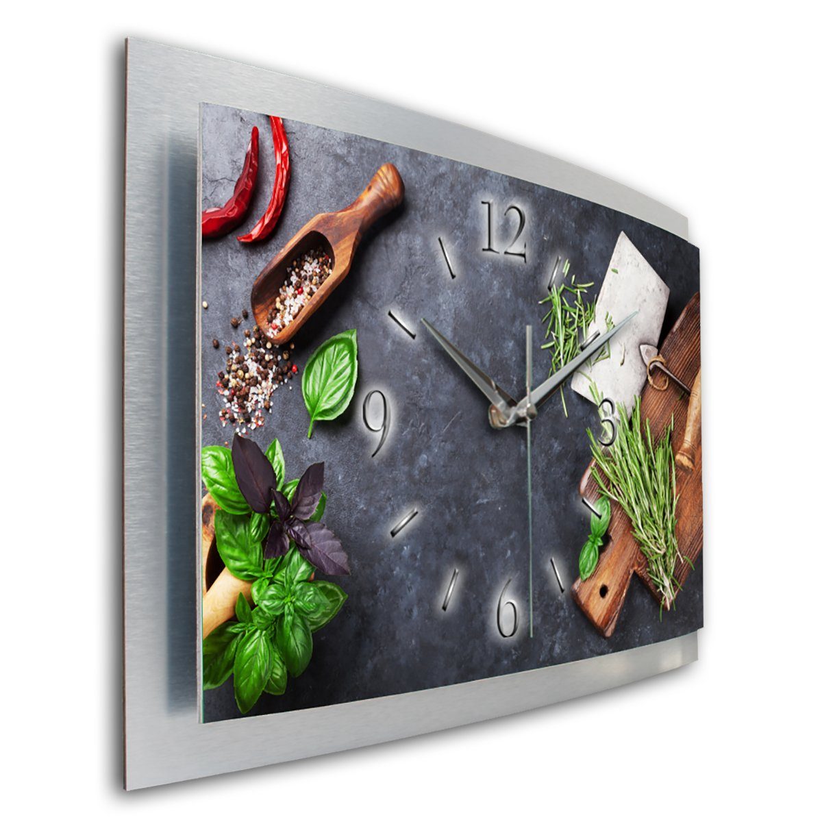 Kreative Feder Funkwanduhr 3D Designer-Wanduhr „Frische günstig online kaufen