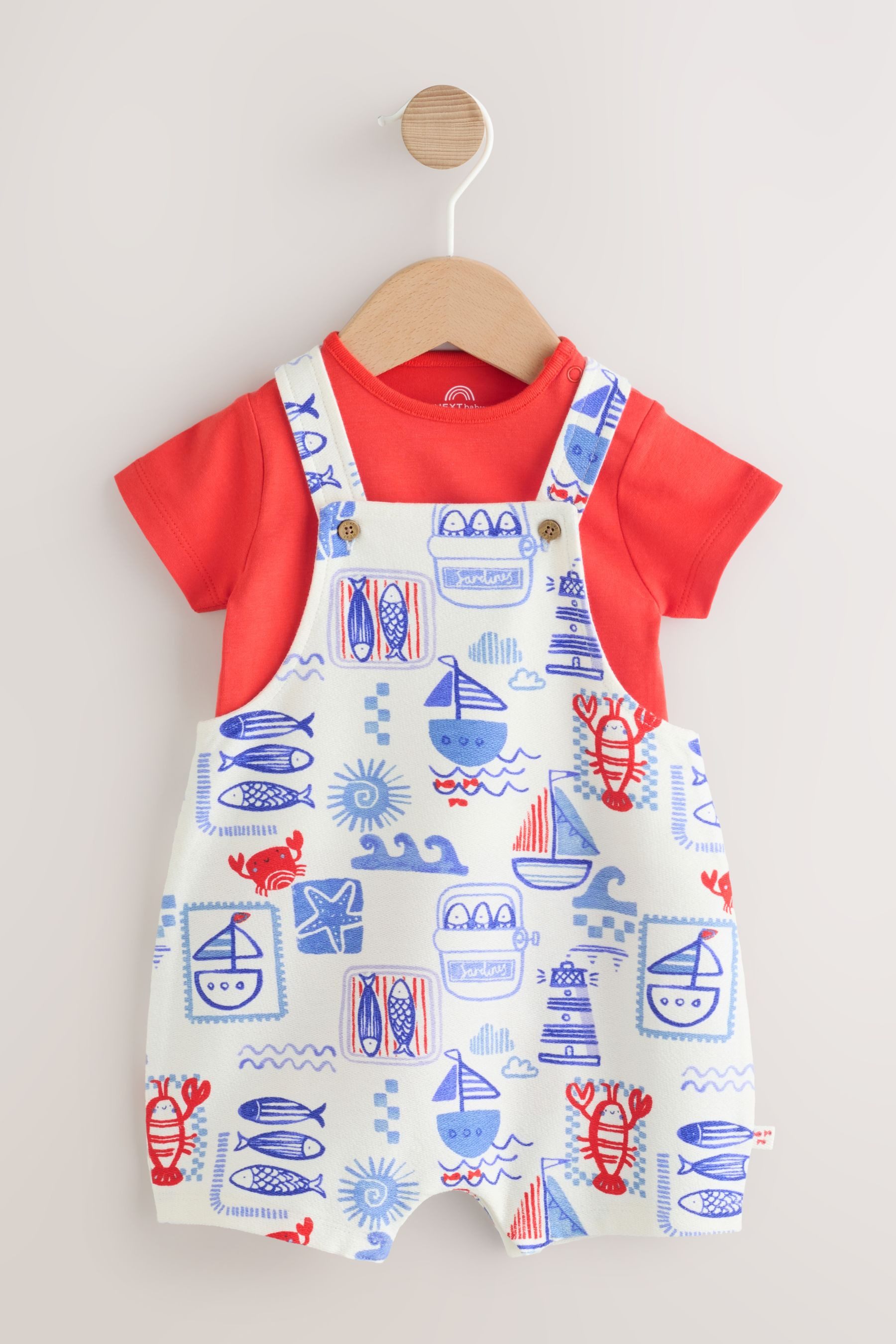 Next Body & Hose Jersey-Latzhose und Bodysuit für Babys im Set (2-tlg)