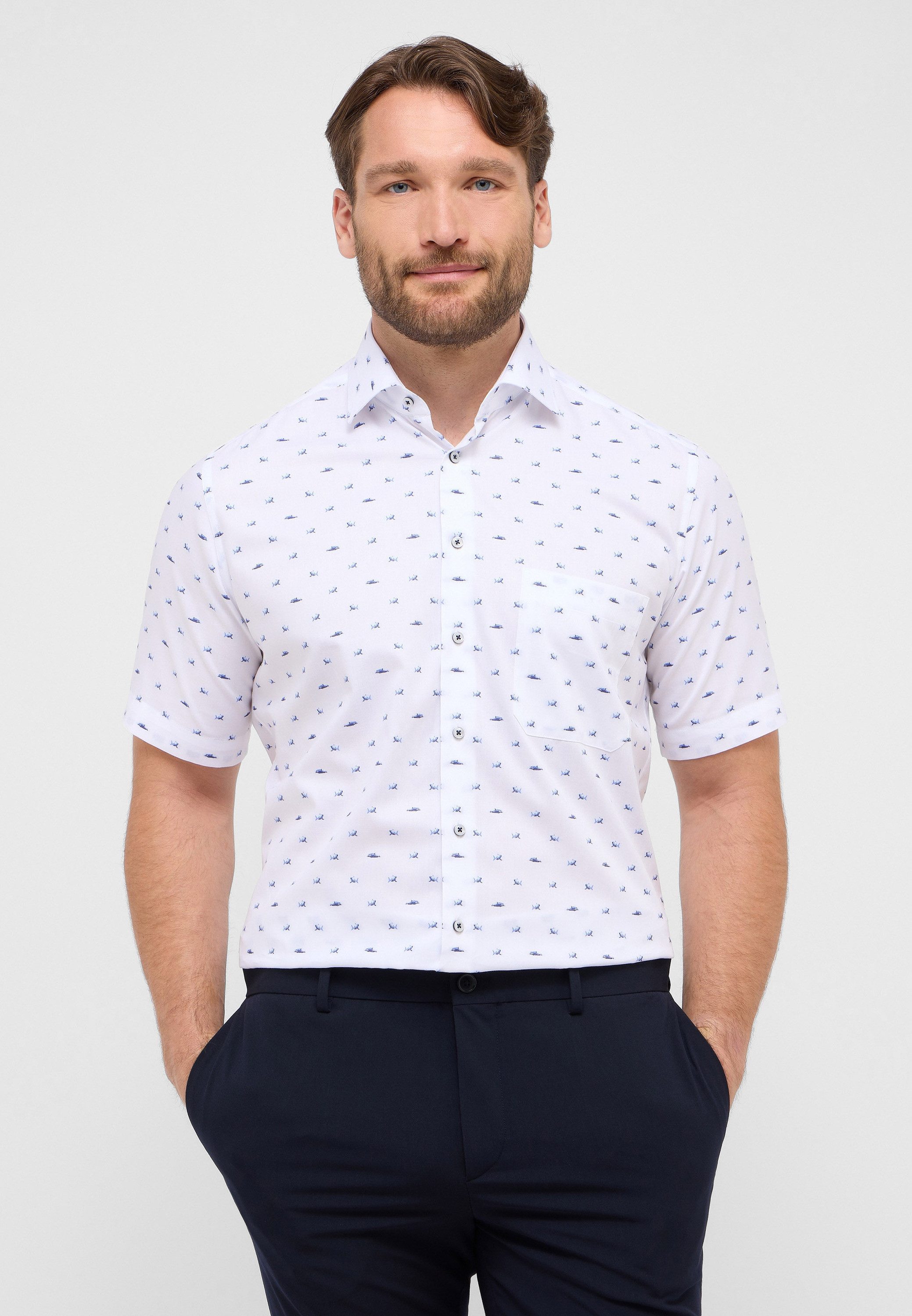 Eterna Kurzarmhemd COMFORT FIT NON IRON günstig online kaufen