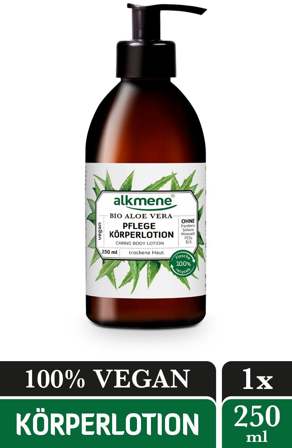 alkmene Körperlotion Pflege Körperlotion mit Bio Aloe Vera - Bodylotion Körperpflege, 1-tlg.