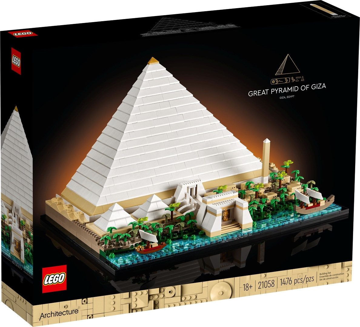 LEGO® LEGO® Architecture 21058 Cheops-Pyramide Konstruktionsspielsteine, (1476 St)