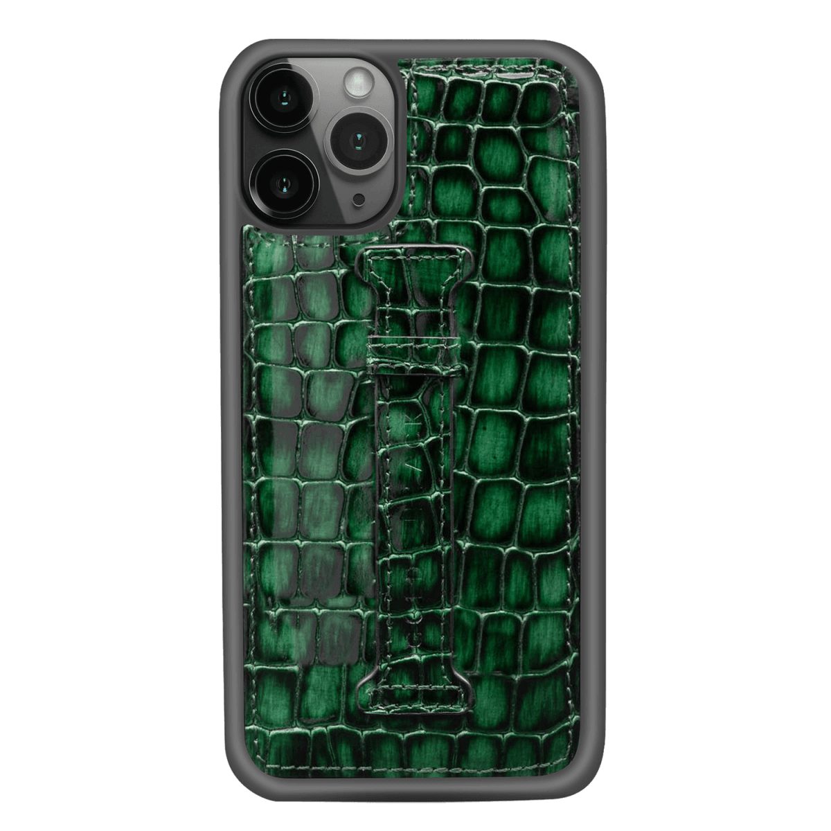 GOLDBLACK Handyhülle GOLDBLACK iPHONE 11 PRO LEDERHÜLLE MIT FINGERSCHLAUFE MILANO-Design
