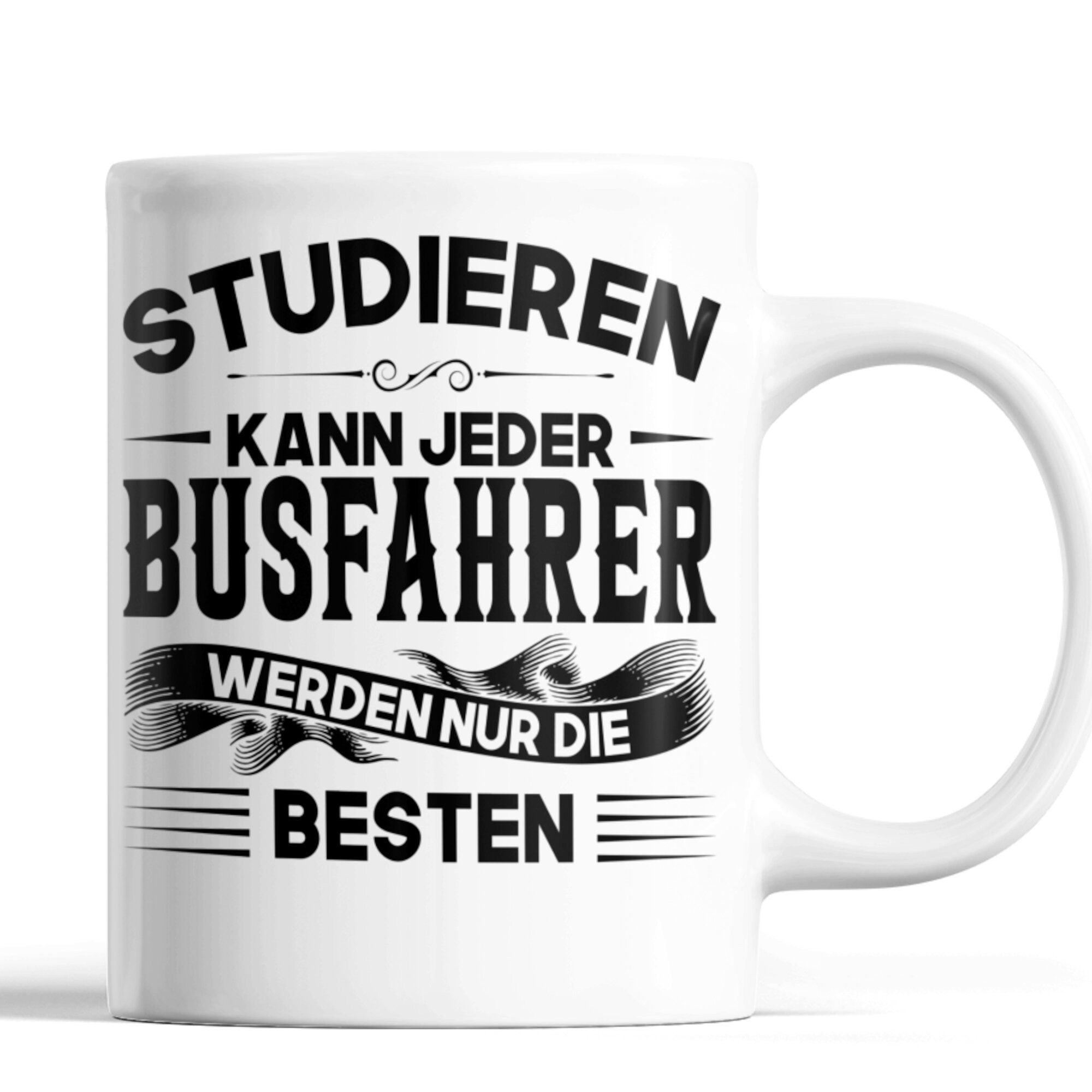 Printmacher Tasse Busfahrer Tasse Fahrdienstleiter Bus Fernbus Kaffebecher, Keramik