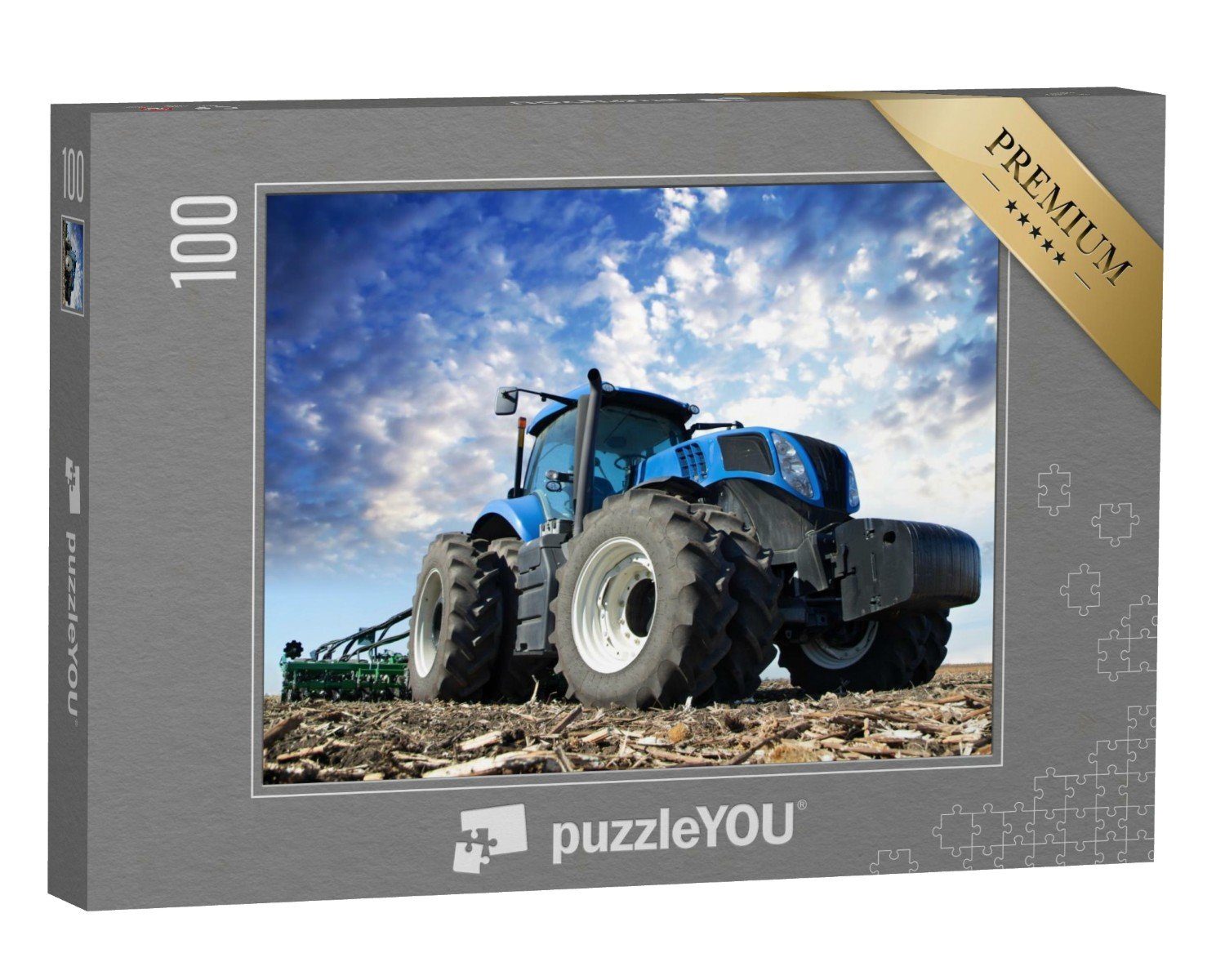 puzzleYOU Puzzle Landwirtschaftliche Maschinen: Traktor, 100 Puzzleteile, puzzleYOU-Kollektionen Fahrzeuge, Traktoren