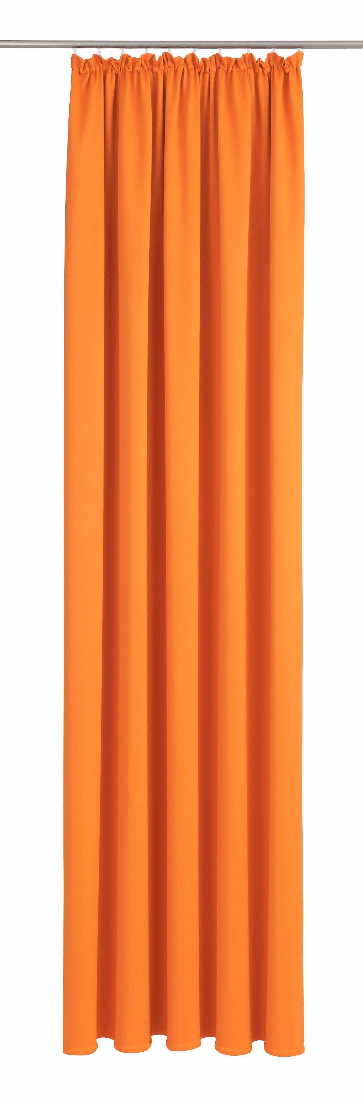 Vorhang Dim out, Wirth, Kräuselband (1 St), verdunkelnd orange