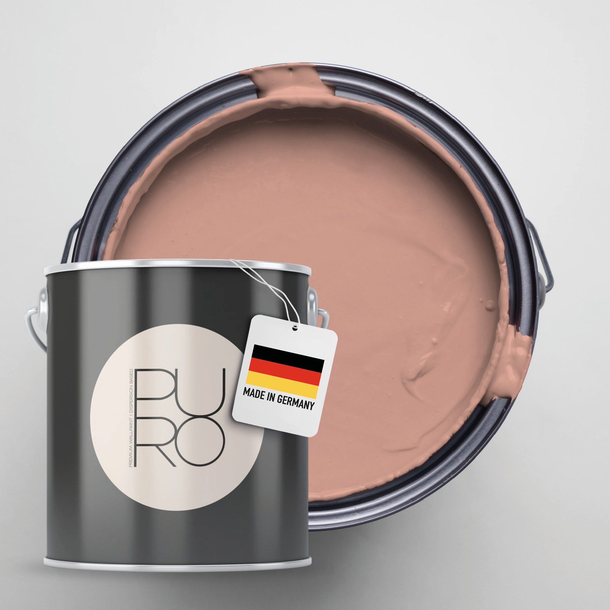 A.S. Création Wandfarbe Premium Innenwandfarbe PURO Tuchmatt varied red, ideal für Wohnzimmer, Schlafzimmer, Flur und Küche, Farbwelt Rot