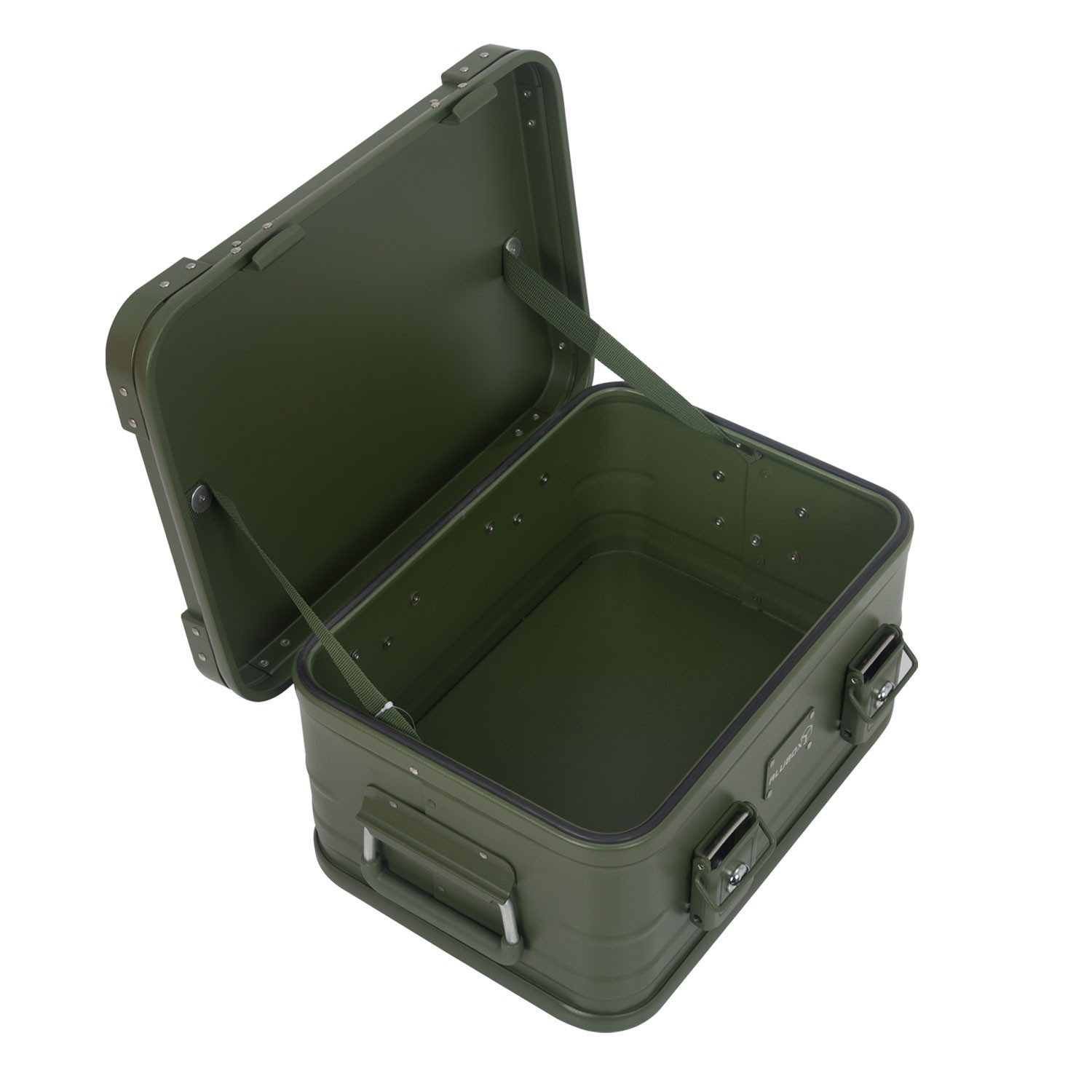 ALUBOX Kiste mit Deckel Metallkiste Spielzeugkiste E18 Liter (Abmessungen 42 x 32 x 20 cm), 7 verschiedene Farben - stapelbar & abschließbar