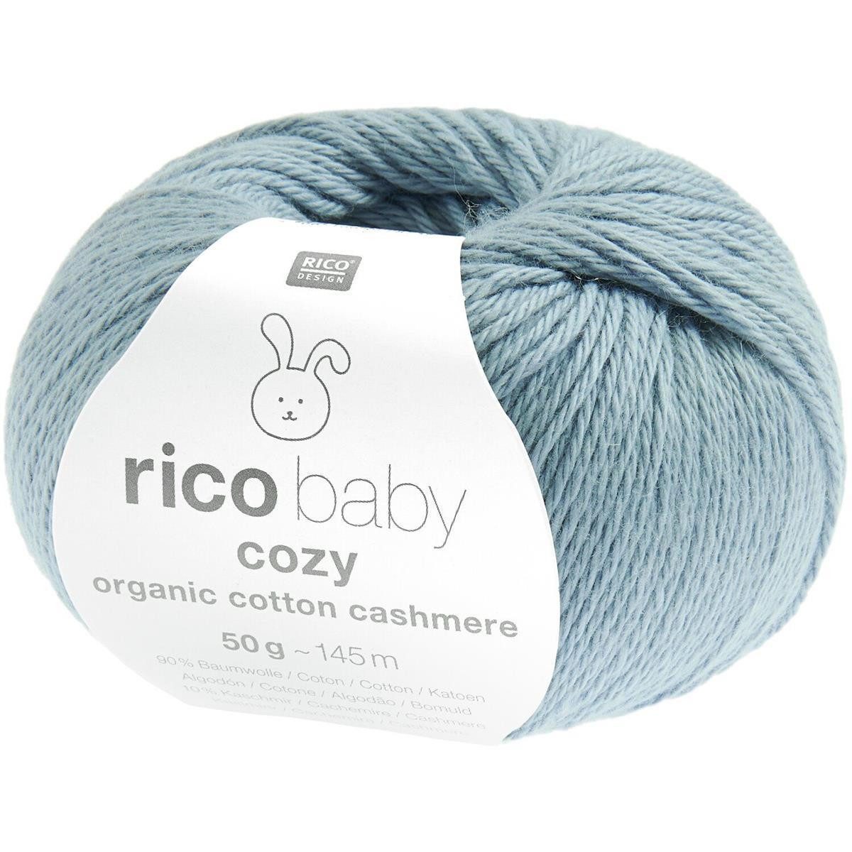 rico Baby Cozy Organic Cotton Cashmere Häkelwolle, 145 m