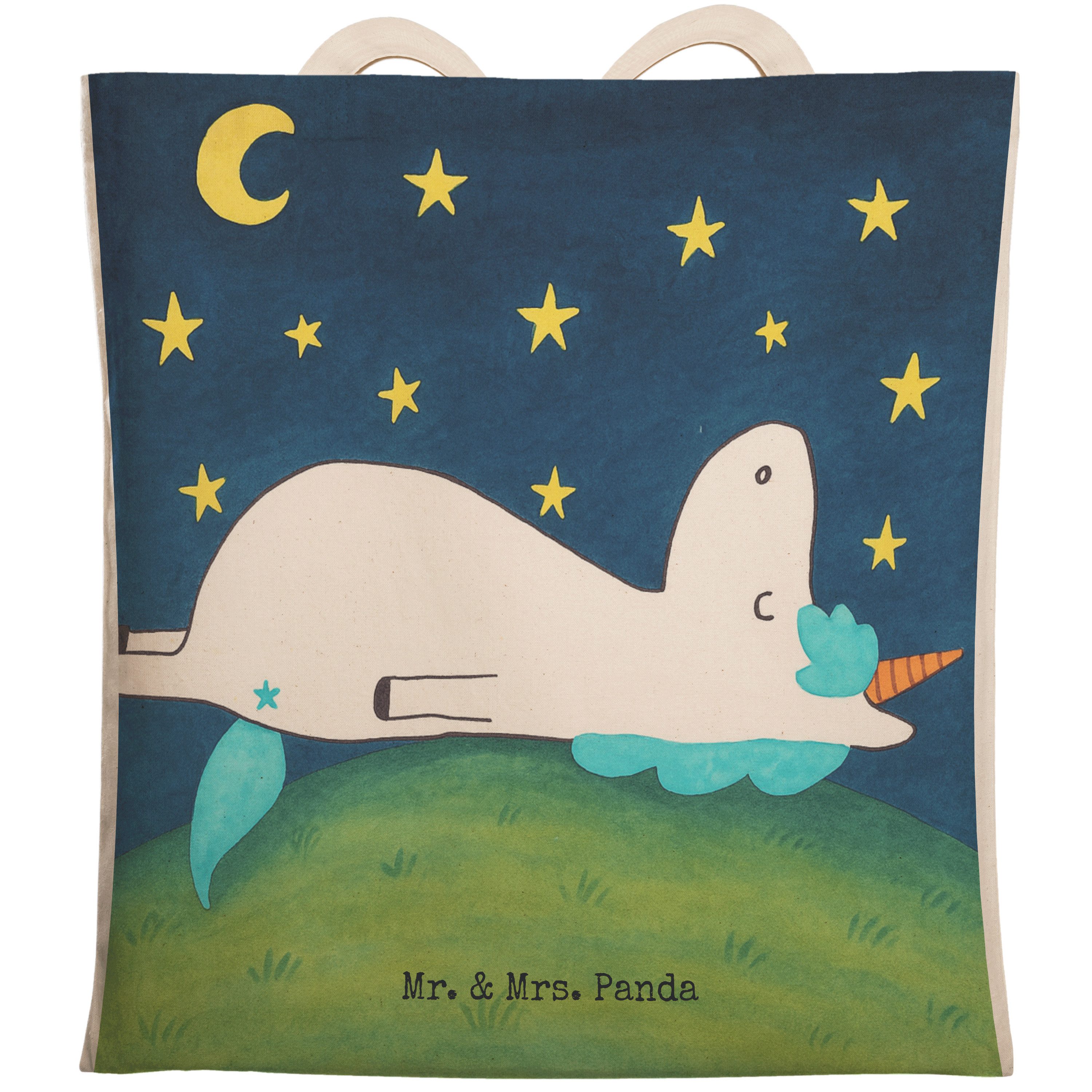 Tragetasche Einhorn Sternenhimmel Design, Beuteltasche, Weiß, Beutel, Unicorn, Ve