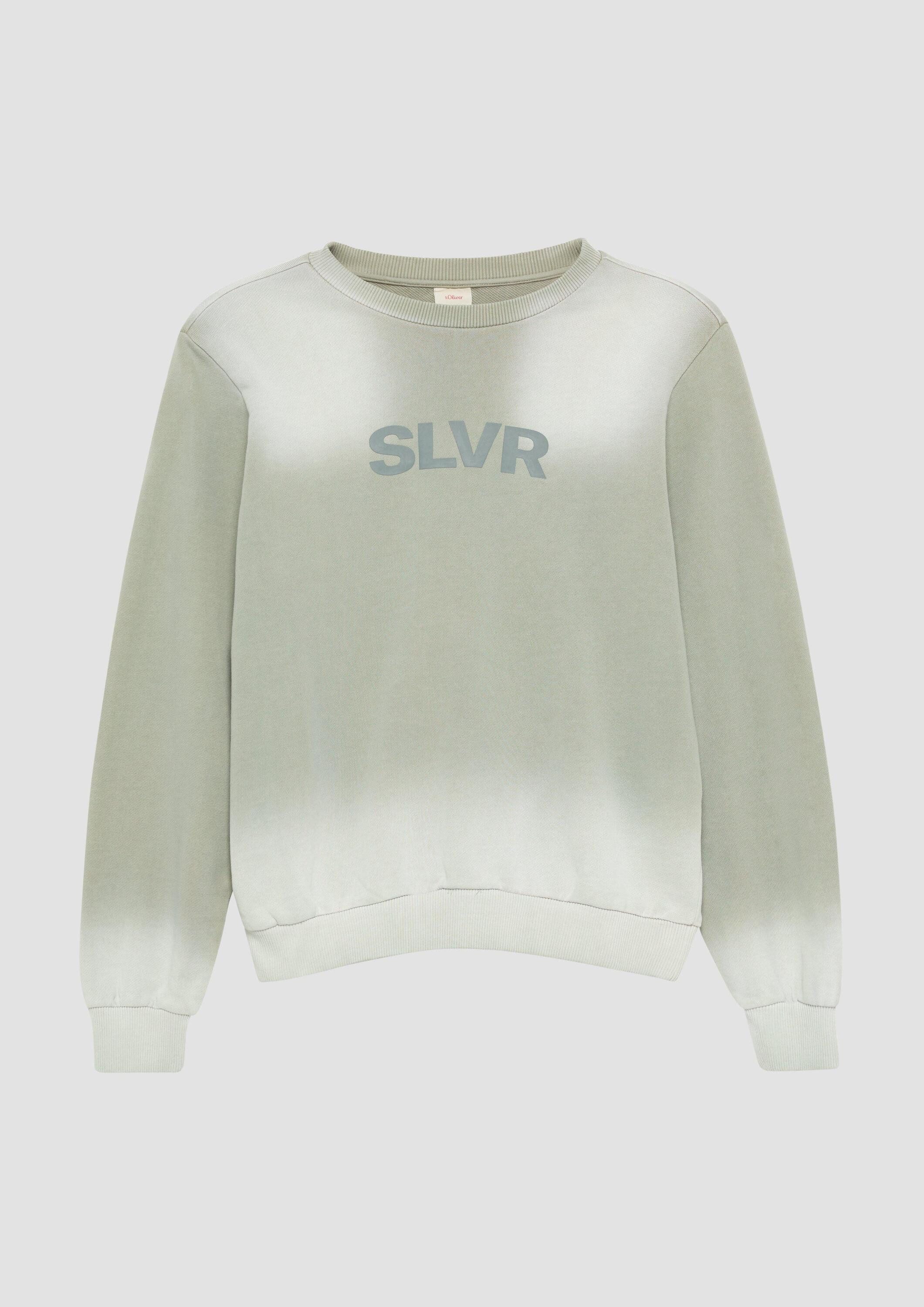 s.Oliver Sweatshirt Sweatshirt Baumwoll-Sweatshirt mit Spray-Effekt günstig online kaufen