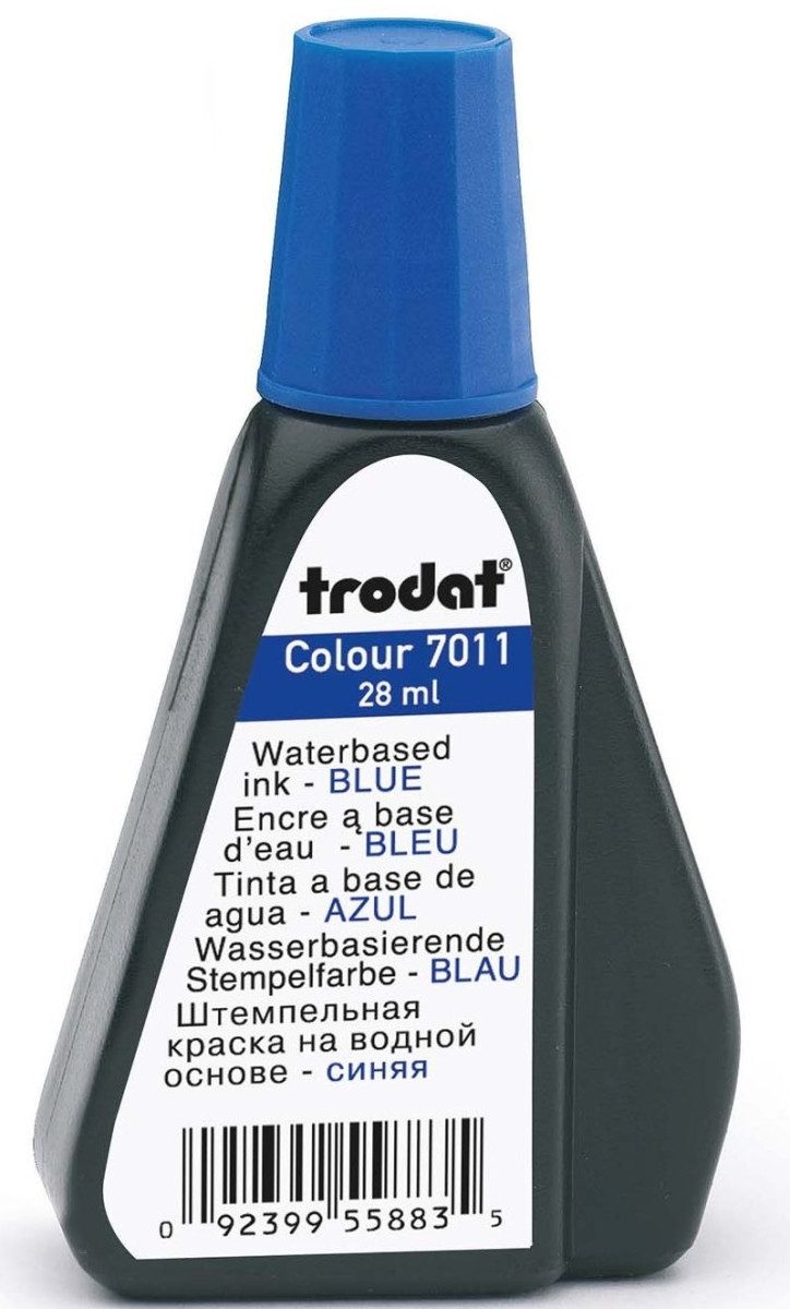 TRODAT Stempel Stempelfarbe ohne Öl 28ml blau