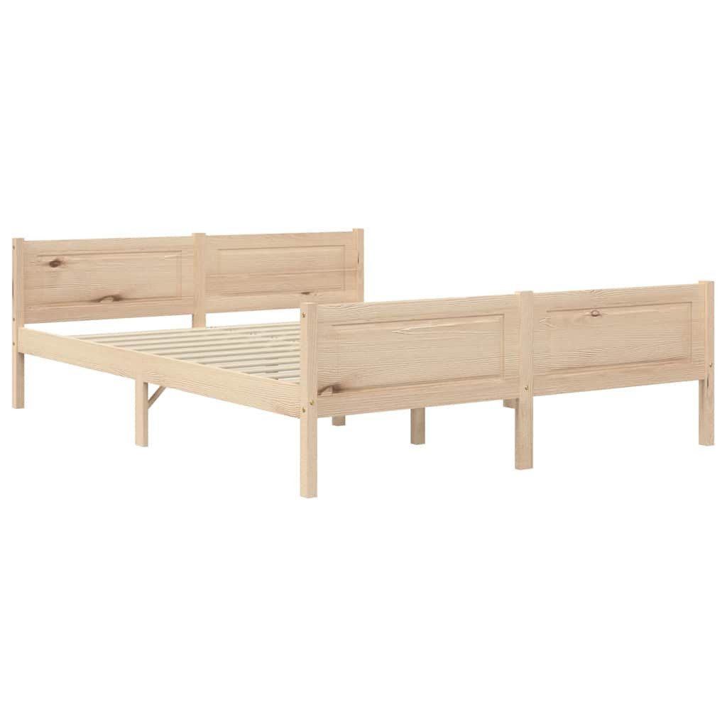 vidaXL Bett Massivholzbett Kiefer 120x200 cm