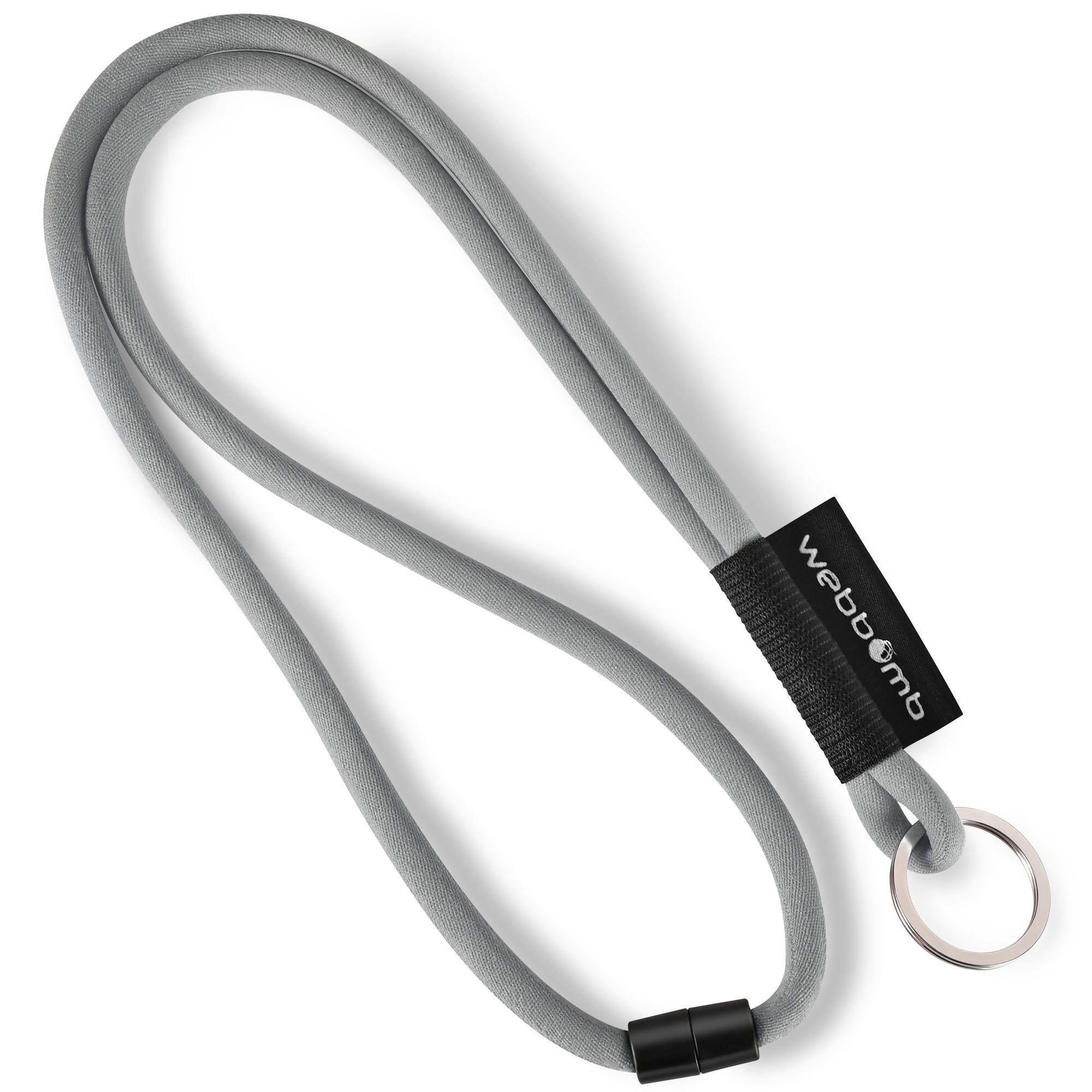 WEBBOMB Schlüsselanhänger Lanyard Tubular Schlüsselband mit Karabiner + Schlüsselring keychain