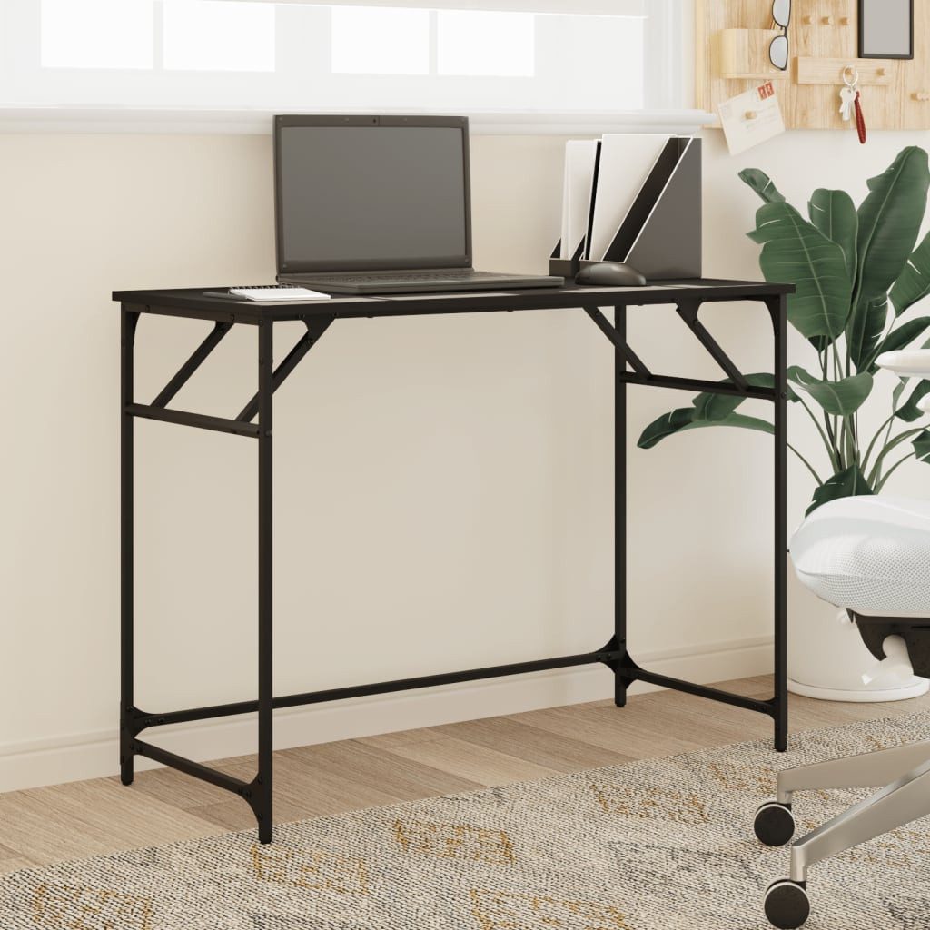 vidaXL Schreibtisch Schreibtisch Schwarz 100x45x76 cm günstig online kaufen