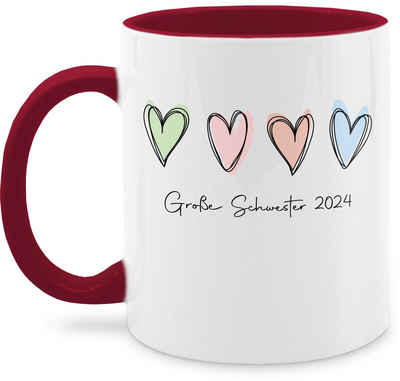 Shirtracer Tasse Große Schwester 2024 Big Sister, Keramik, Große Schwester