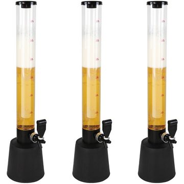 Jago Bierzapfanlage Biersäule mit Zapfhahn - 3.5L, 90cm hoch, mit Ständer, BPA-frei, LFGB Standard, Füllstandsanzeige, Setwahl