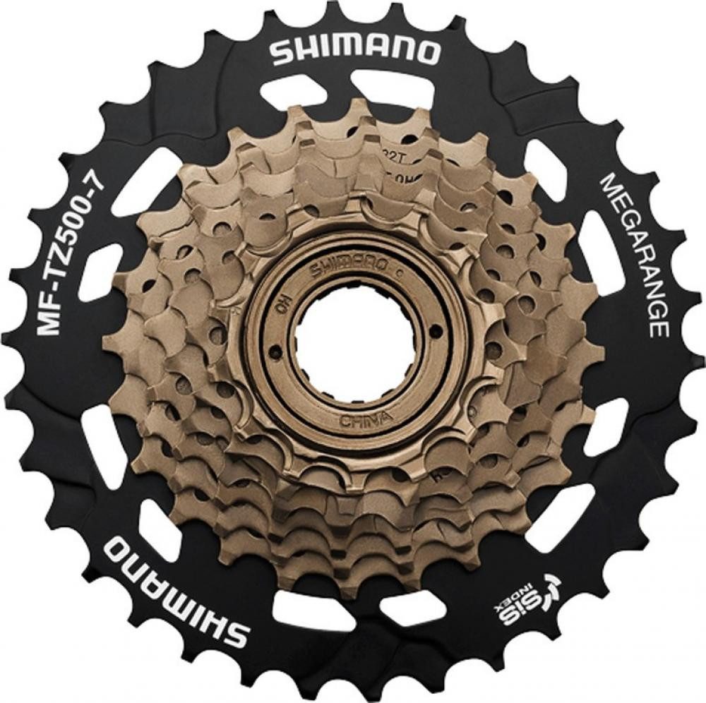 Shimano Zahnkranz Shimano TZ500 Schraub-Zahnkranz 7-fach 14-28 Z braun - zuverlässige Sc