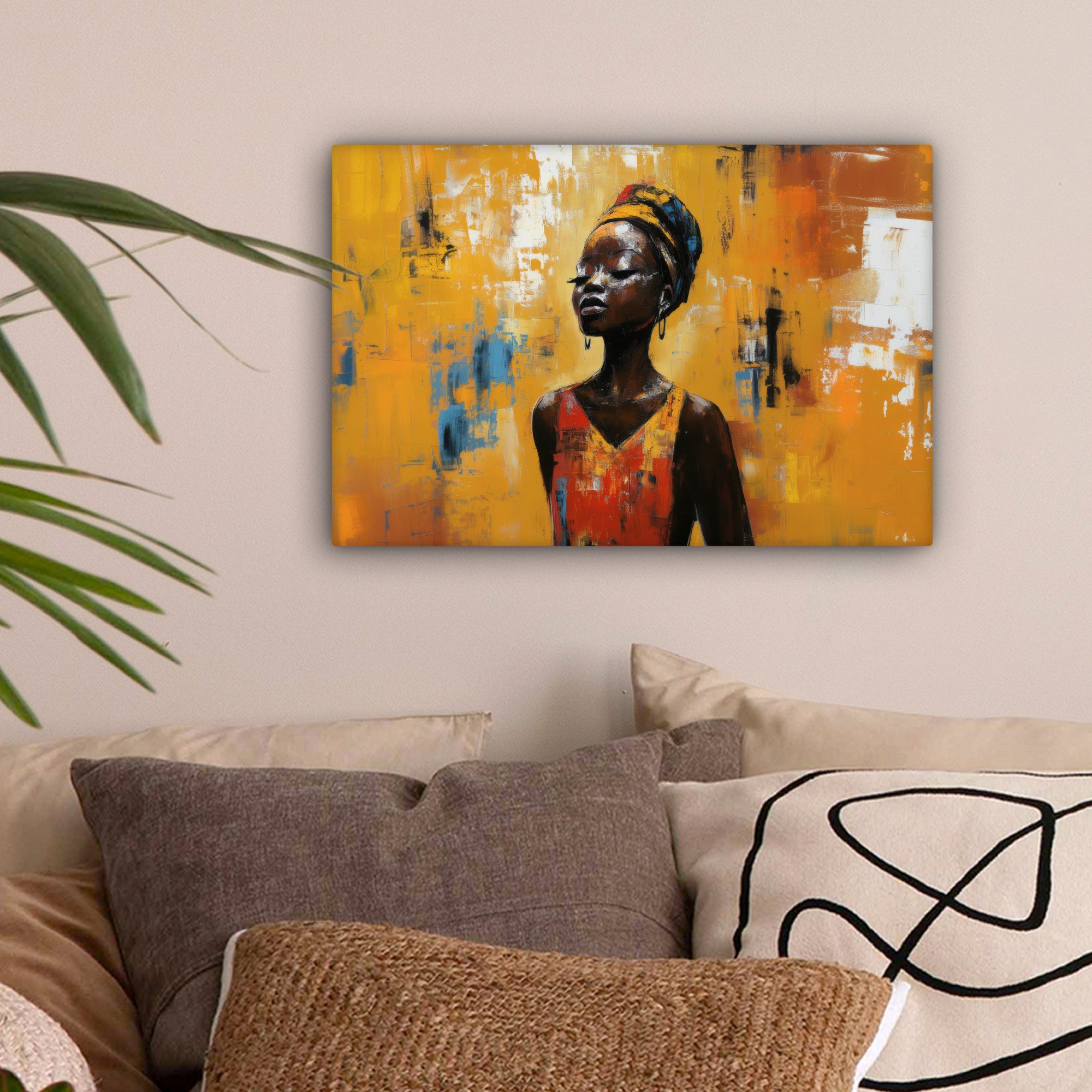 OneMillionCanvasses® Leinwandbild Frau - Augen - günstig online kaufen