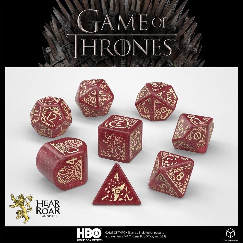 Q-Workshop Spielesammlung Game of Thrones Würfel Set Lannister