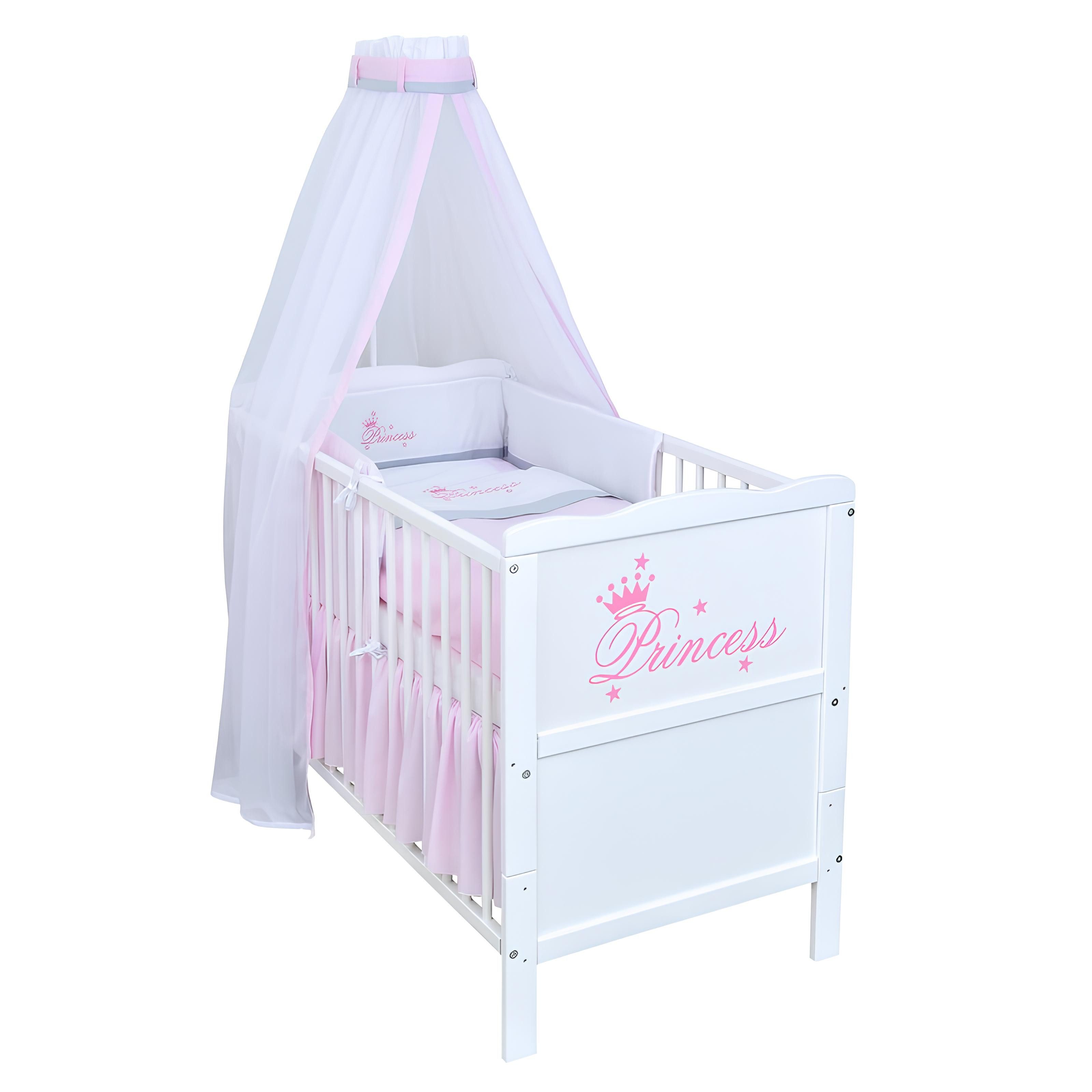 Komplettbett Babybett Natalie Princess Komplettset