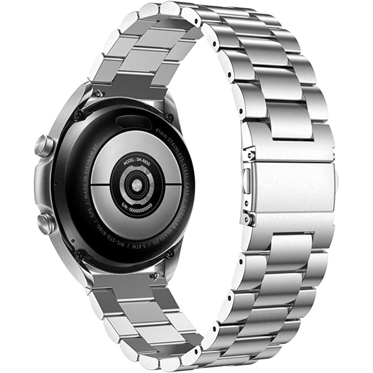 CoverKingz Handyhülle Gliederarmband für Samsung Galaxy Watch 3 45mm/Galaxy Watch 46mm, glänzend