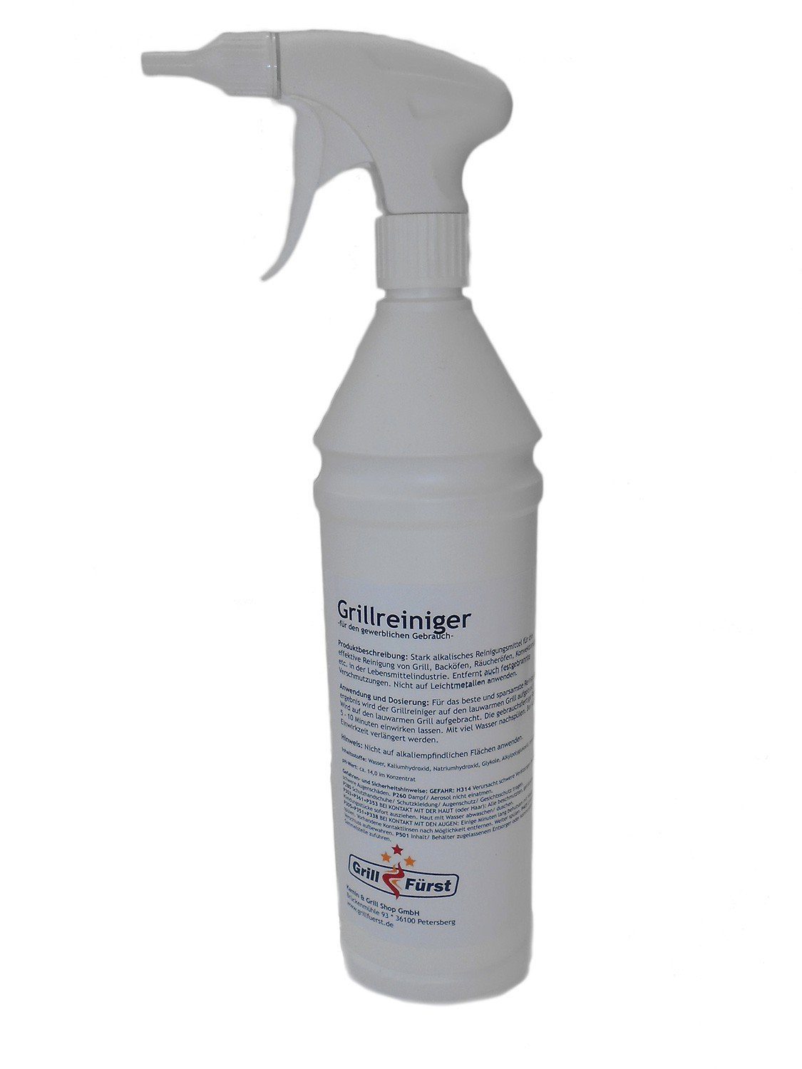 Grillfürst Grillbürste Grillfürst Grillreiniger - Spezial-Lösung 1000ml mit Sprayer