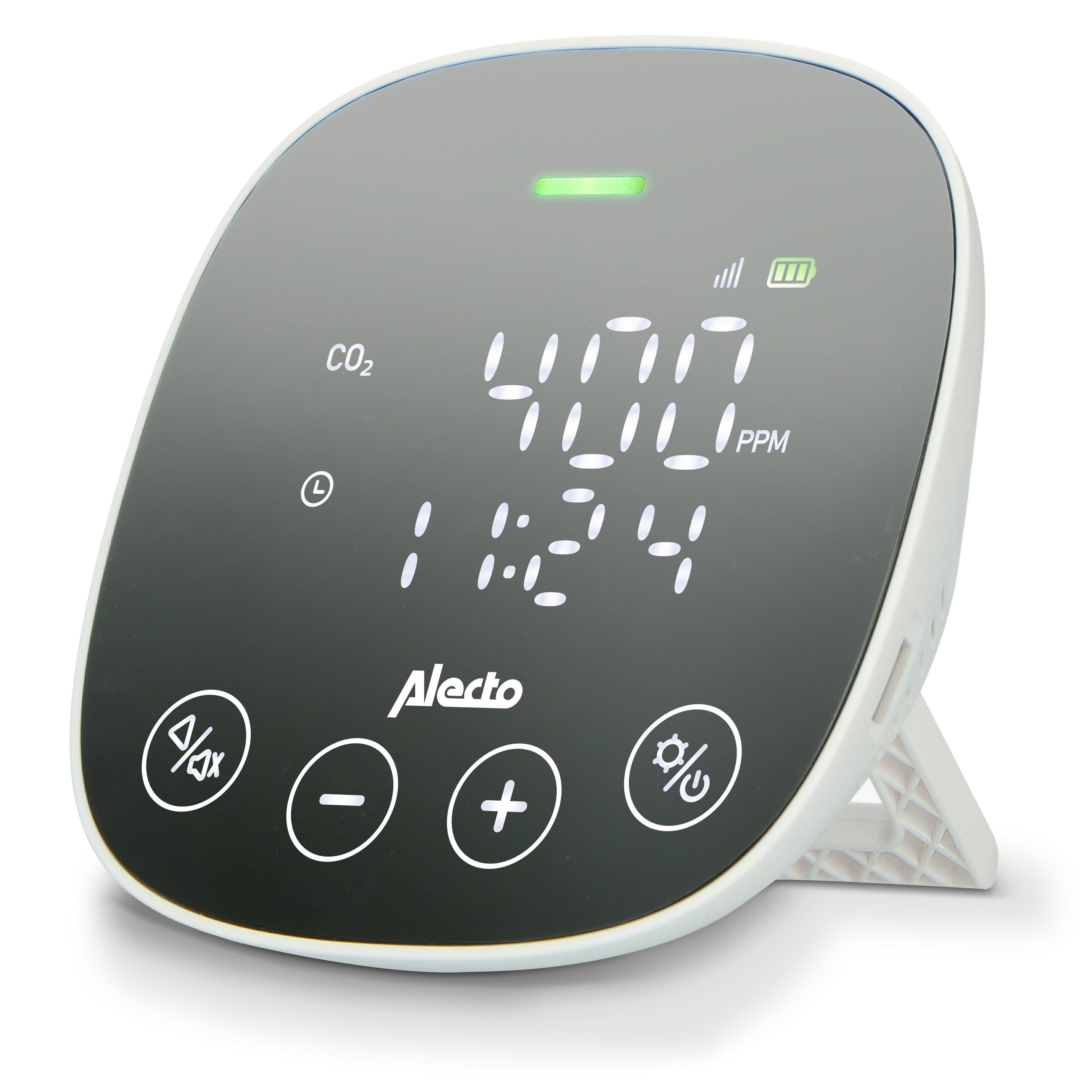 Alecto Raumluft-Qualitätssensor AQ30, (1-St), CO2-Messer, NDIR-Sensor (10 Jahre), Farbe, RH, Temp. Raumklima