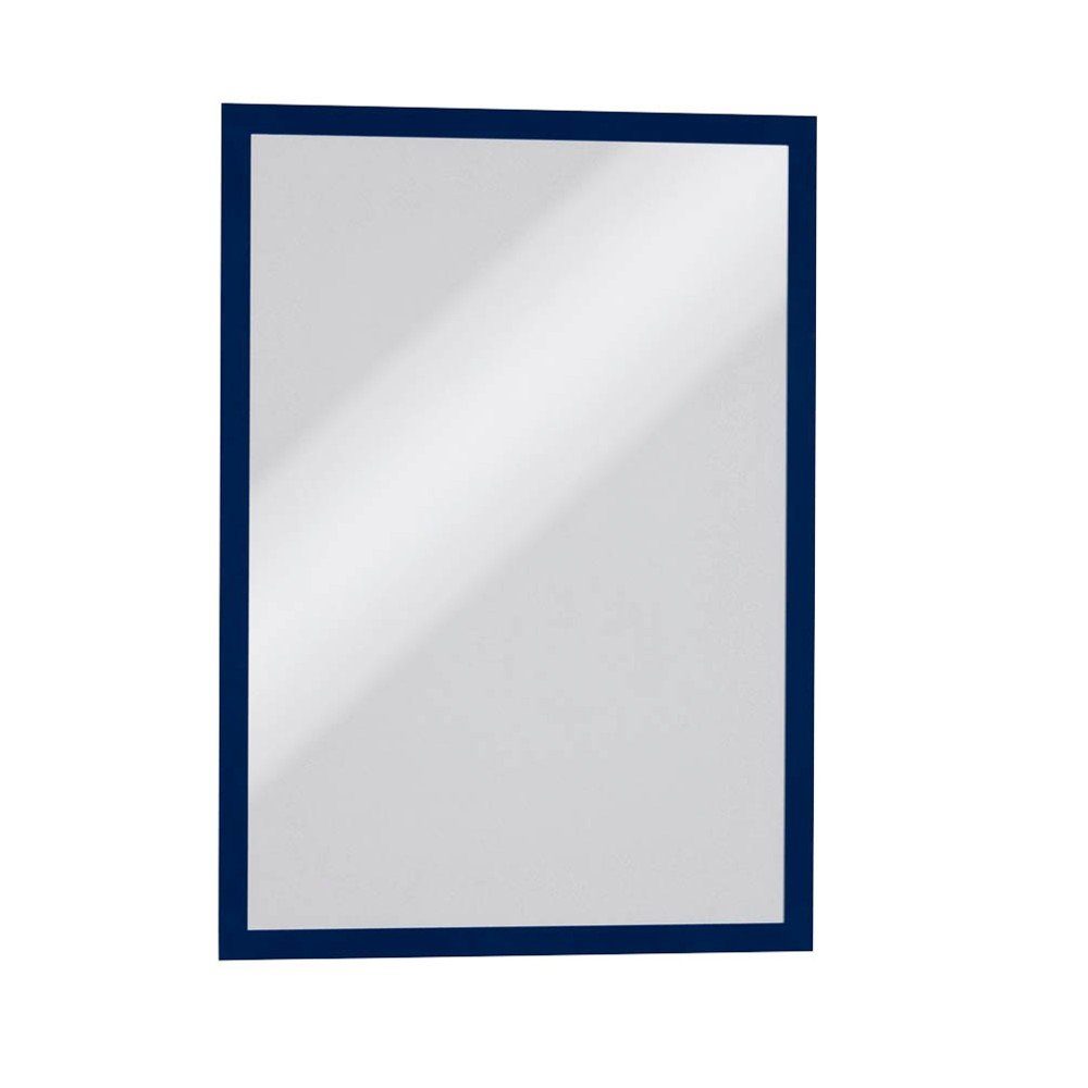 DURABLE Magnet 2 Magnet-Rahmen selbstklebend DURAFRAME® A3 dunkelblau, Doppelseitige Lesbarkeit an Glasflächen