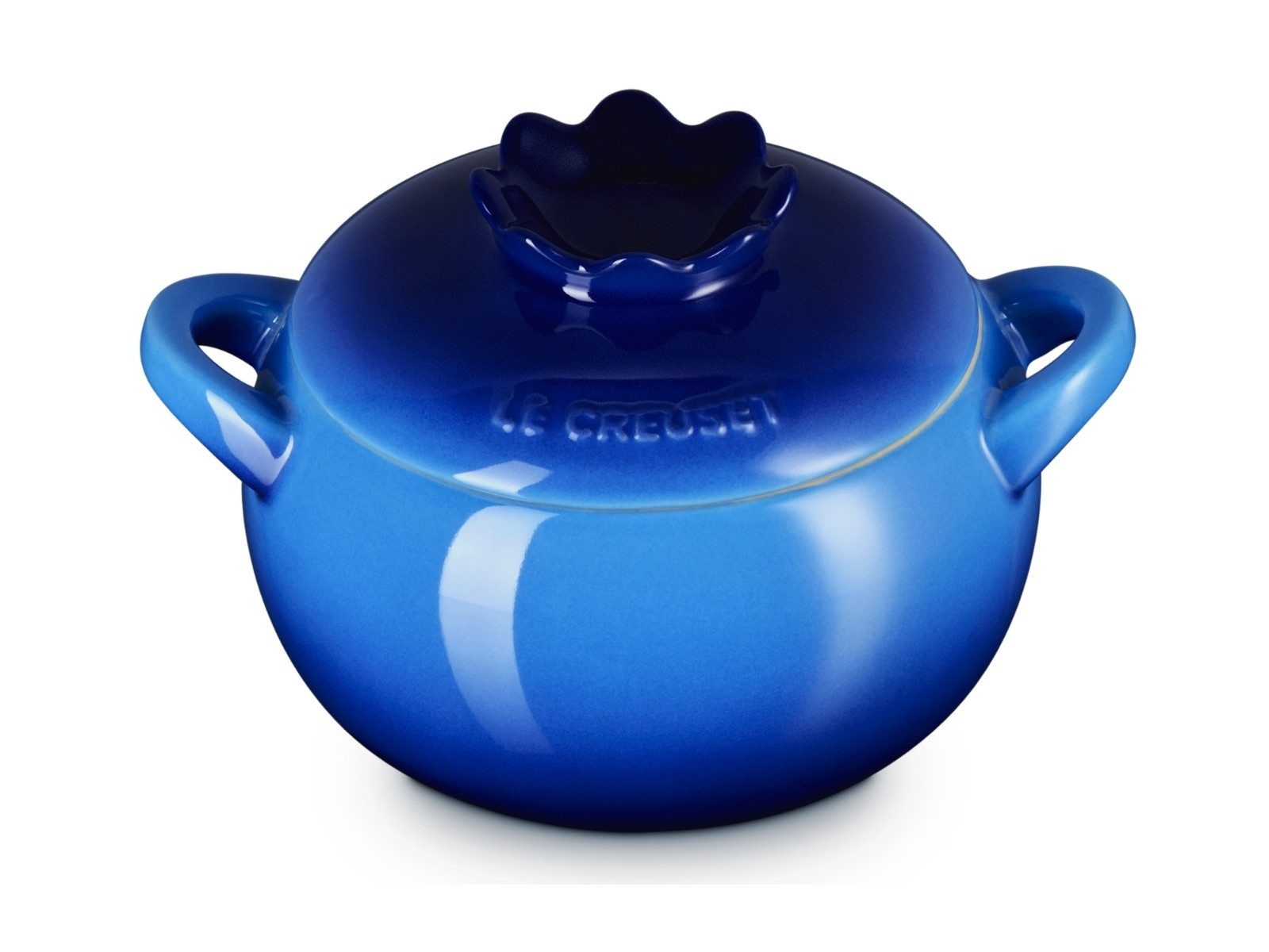 LE CREUSET Auflaufform Mini-Cocotte Blaubeere rund azure, Steinzeug