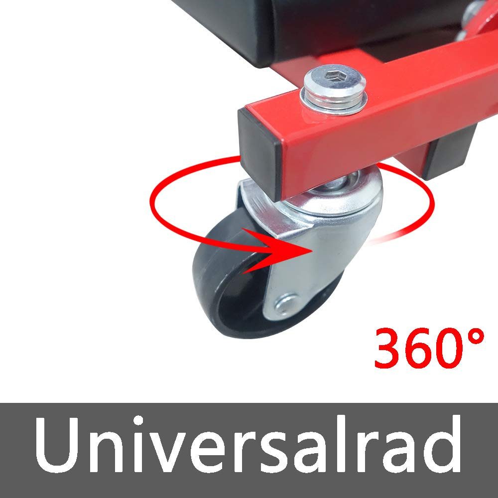 FIVMEN Werkstattwagen 2-in-1 Werkstatt Rollbrett Werkstatthocker, max. Traglast:150 kg, Werkstattliege Montageliege mit 360° Rollen bis 150 kg