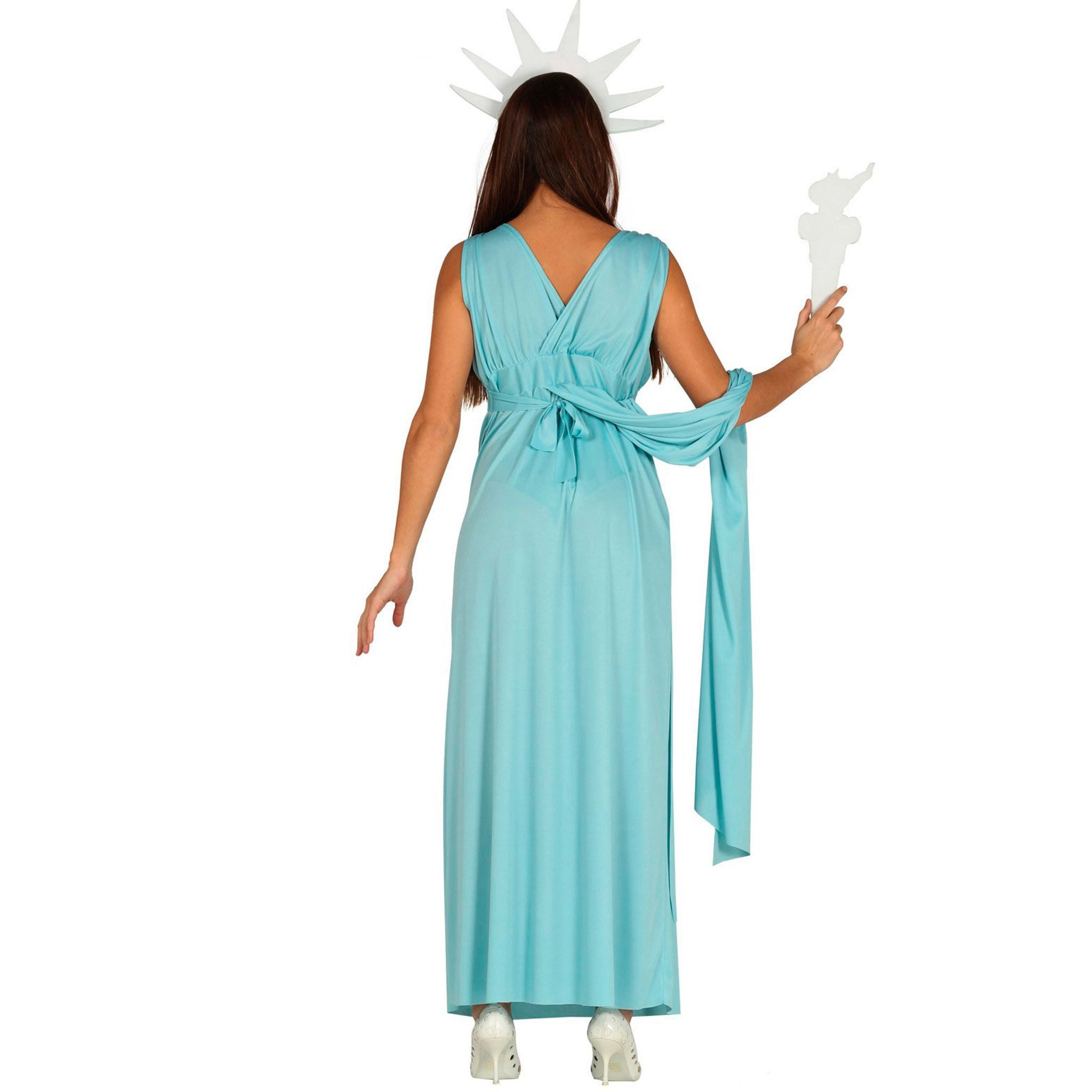 Fiestas Guirca Kostüm Mrs. Liberty Damen Verkleidung mit Fackel