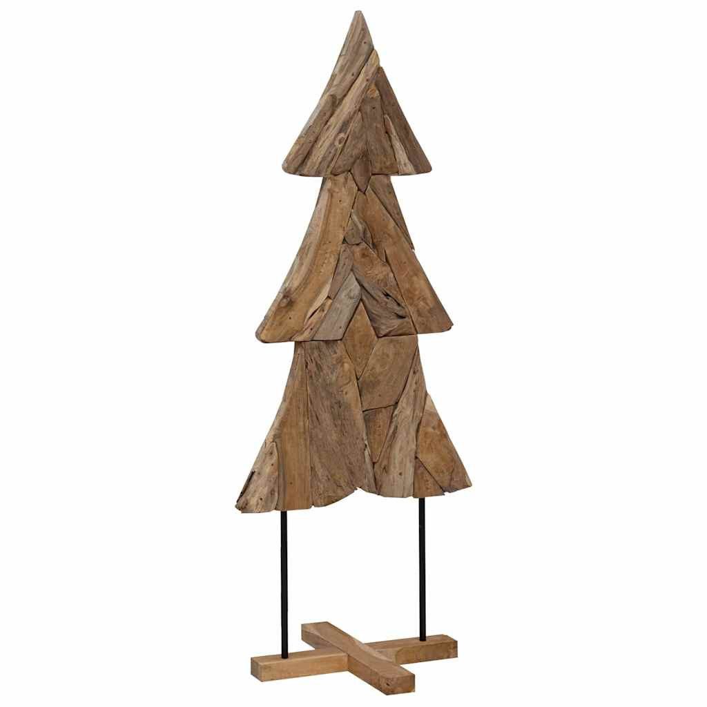 Künstlicher Weihnachtsbaum Weihnachtsbaum mit Ständer Braun 151 cm Massivholz