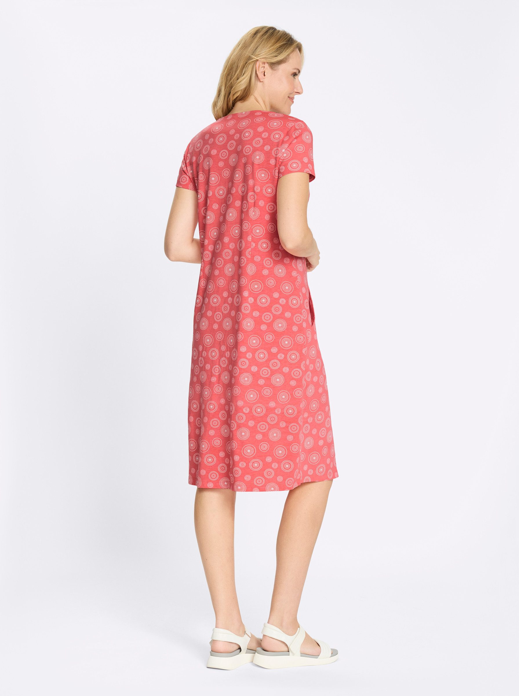 Sieh an! Jerseykleid Jersey-Kleid Kurzarm