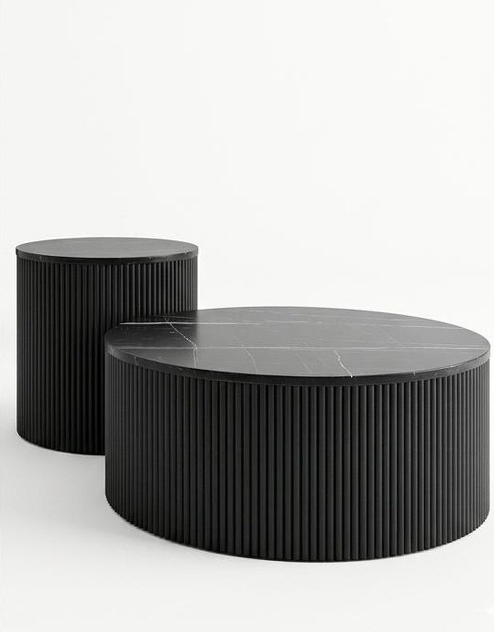 JVmoebel Couchtisch Couchtisch-Set Farbe Dunkelblau Moderner Stil Dunkles Marmor Neu, Made in Europa