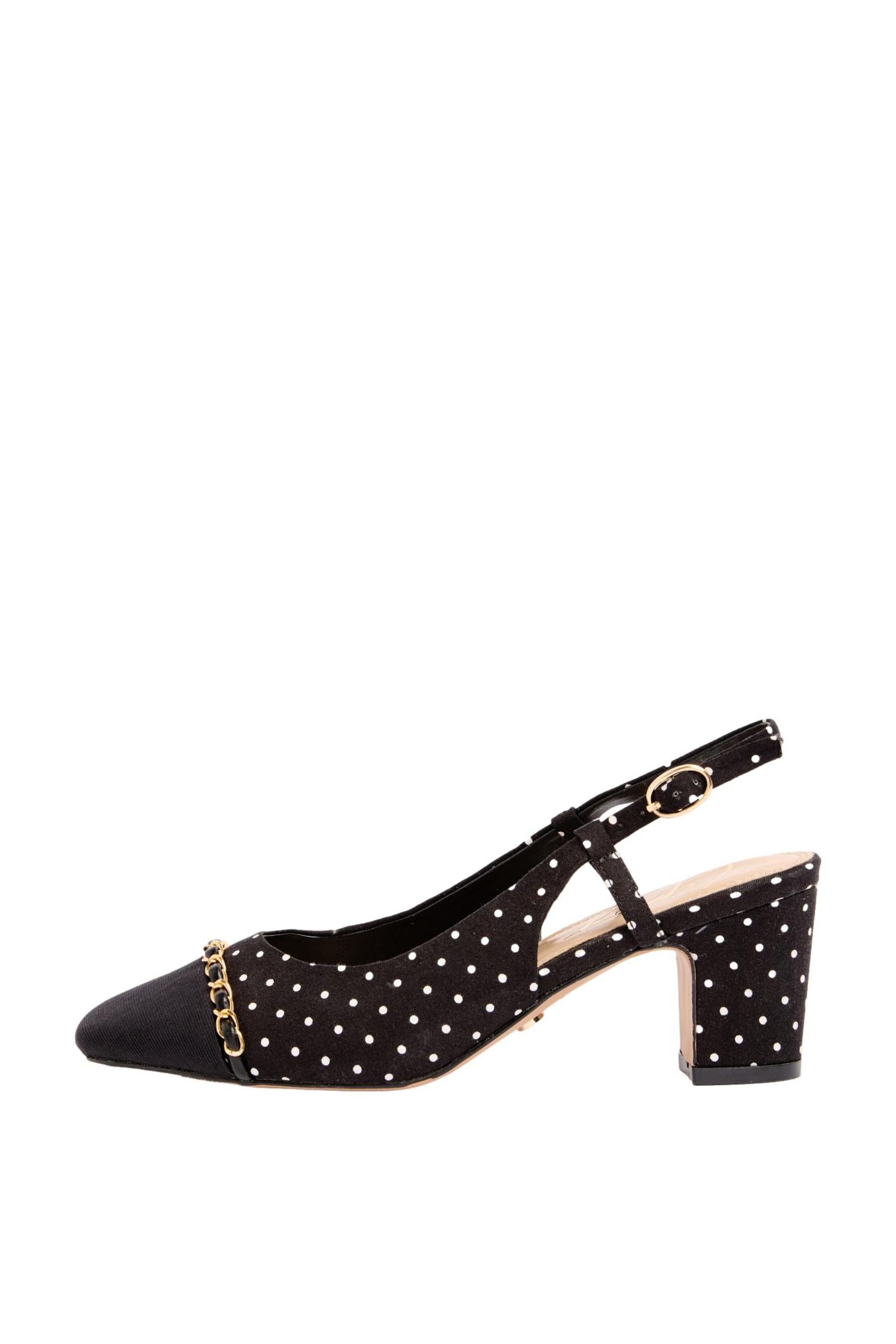 LIPSY Lipsy gepunktete Slingbacks, Blockabsatz Slingsandale (1-tlg)