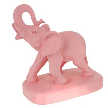 Kremers Schatzkiste Dekofigur Deko Alabaster Figur Elefant 13 cm lachsfarben Elephant Tierfigur