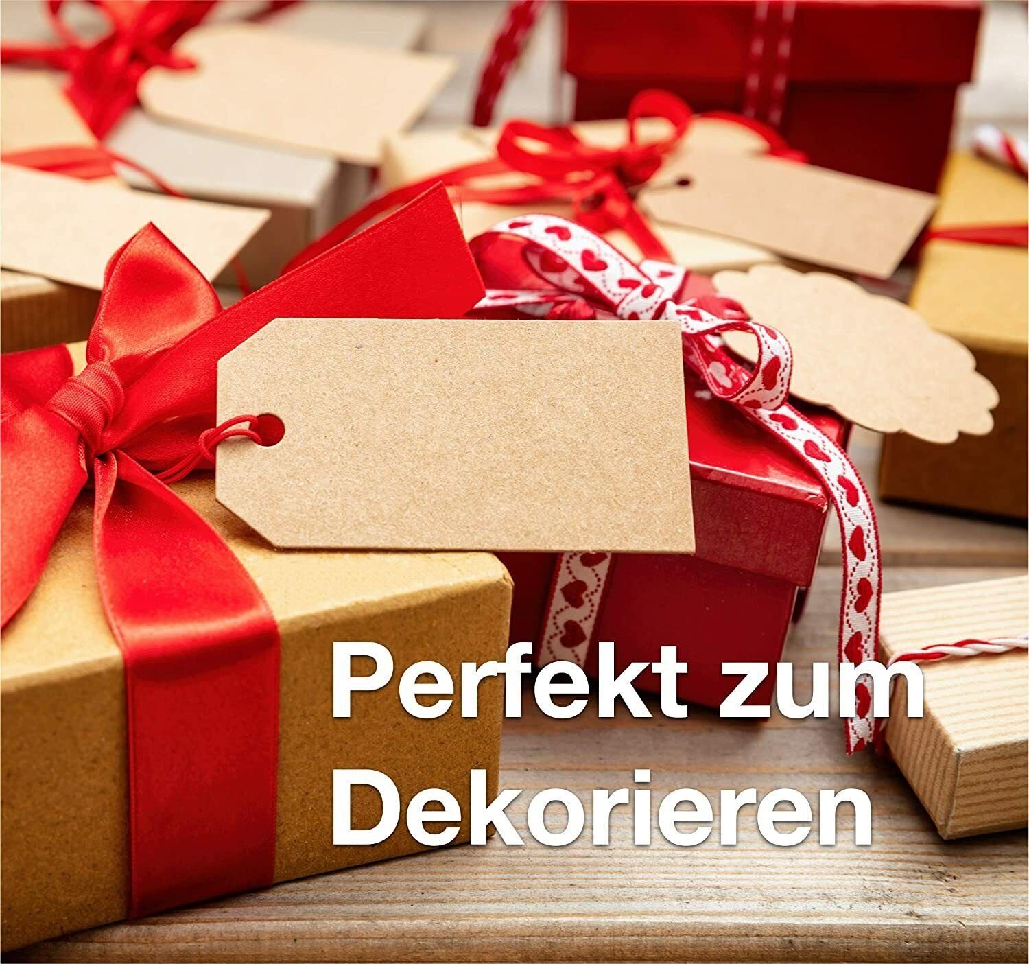 Kraftpapier Geschenkkarte 2x Weihnachten XXL Gruppe mit Anhänger Set TK Geschenkanhänger