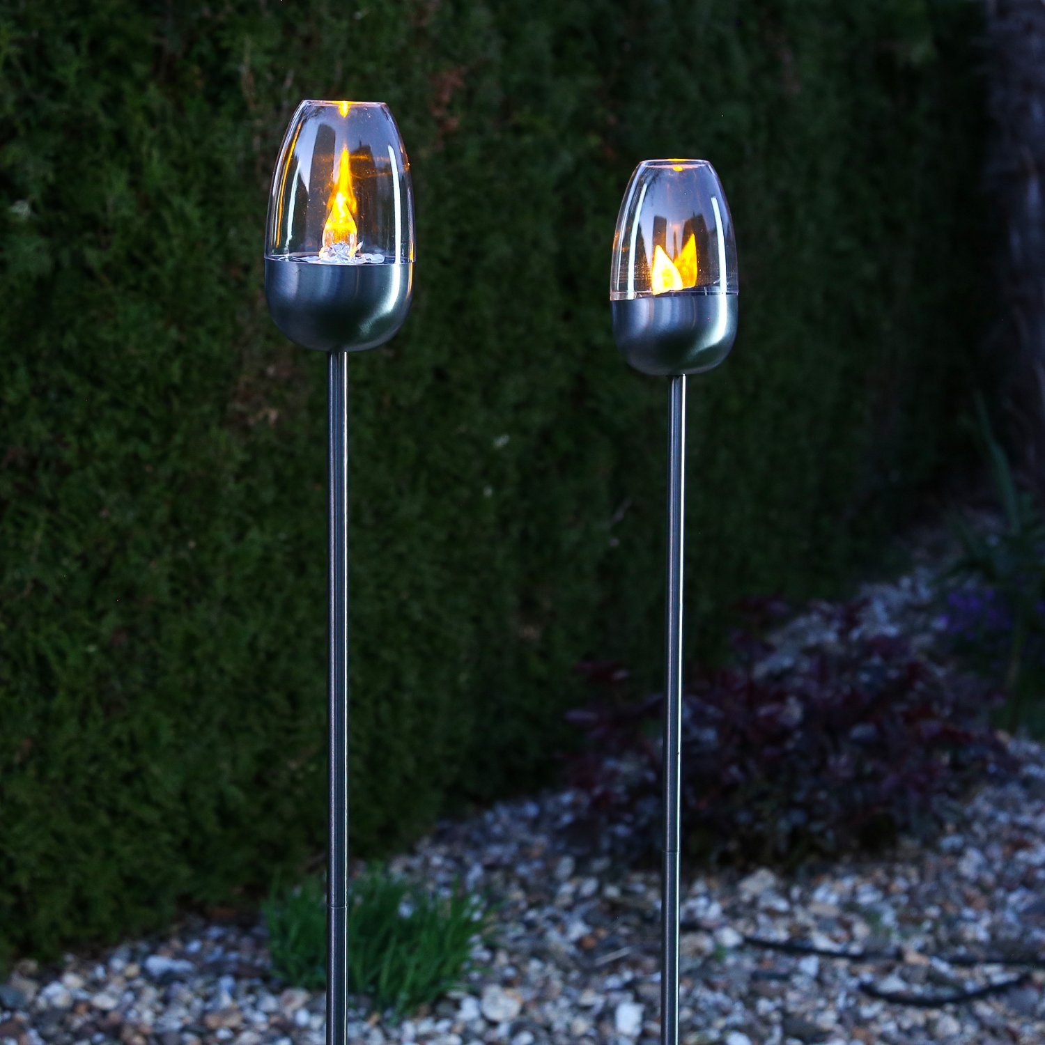 MARELIDA LED Gartenfackel »LED Solar Garten Fackel Solarleuchte