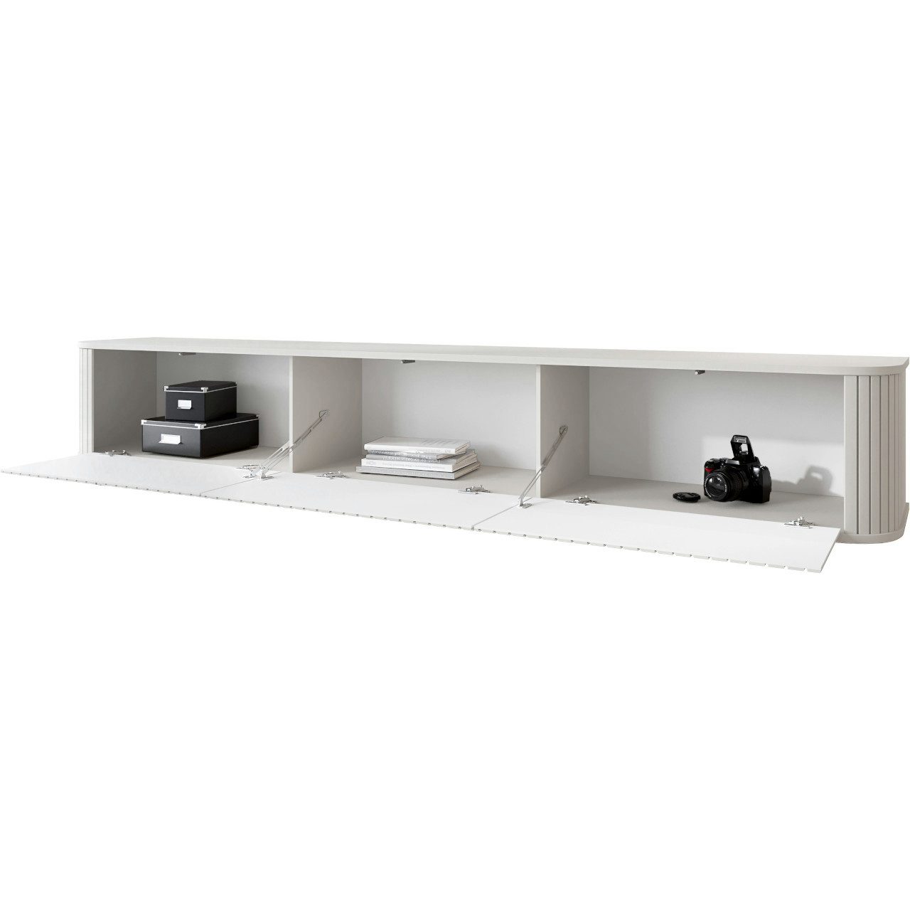 MOEBLINE Lowboard Hängender TV Schrank Kommode ZILLO 215 weiß