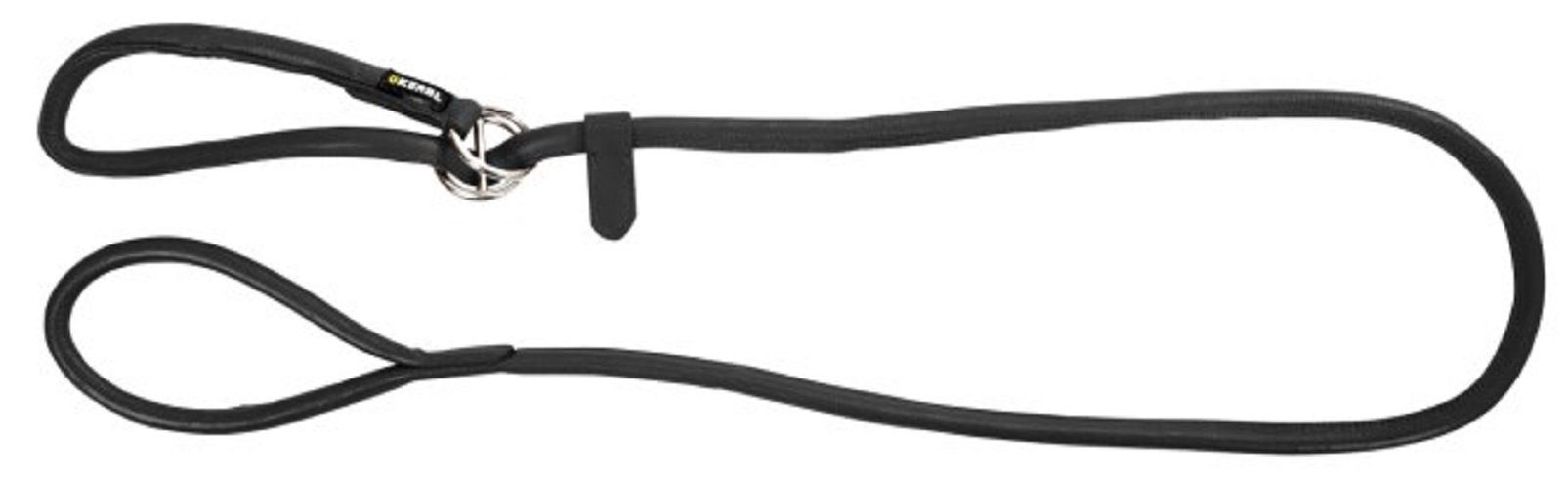 Leine Kerbl Rundleder-Schlupfleine Roma schwarz 81099