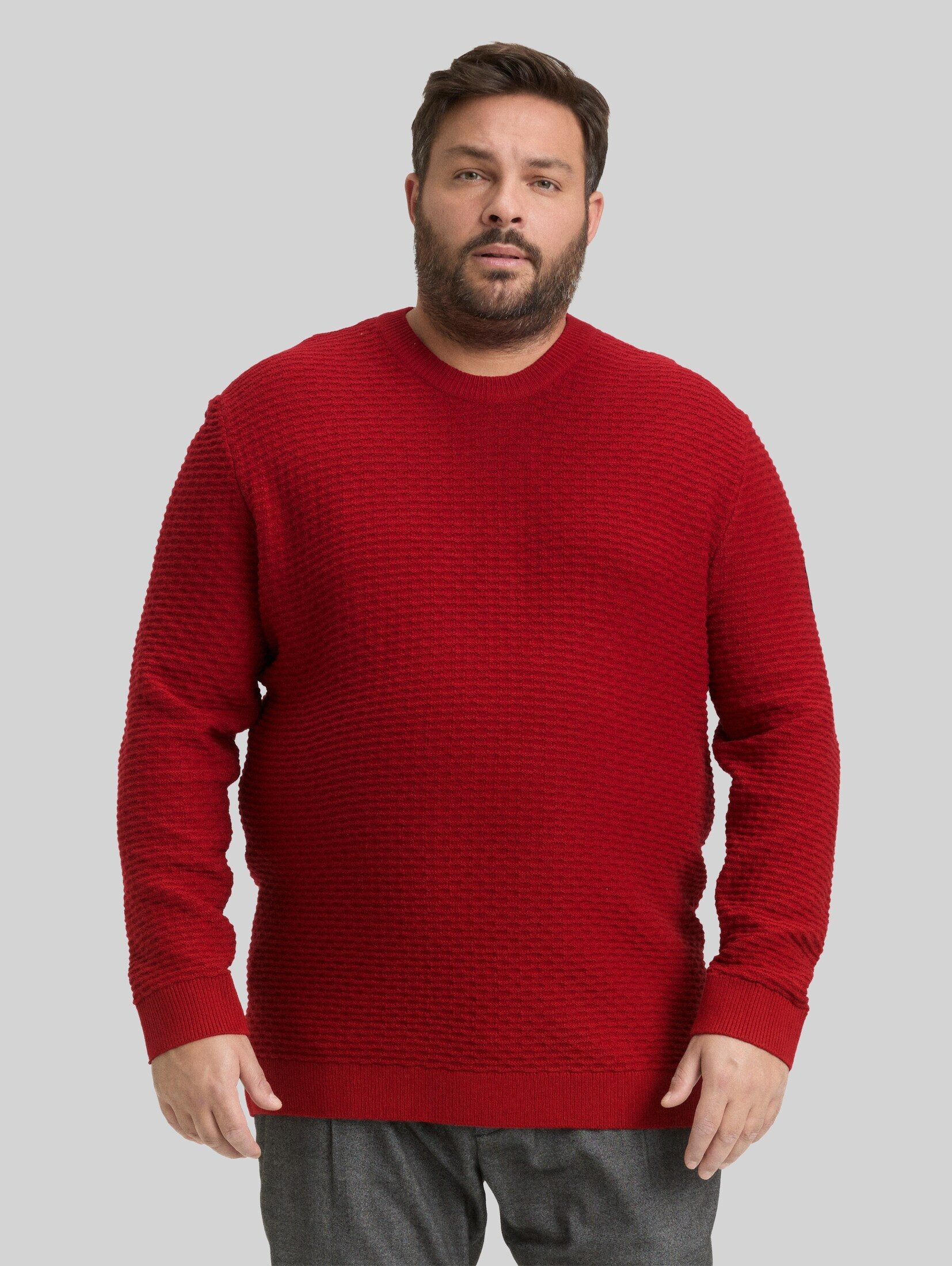 TOM TAILOR PLUS Strickpullover Pullover & Strickjacken Plus Size - Strickpullover mit Rundhalsausschnitt