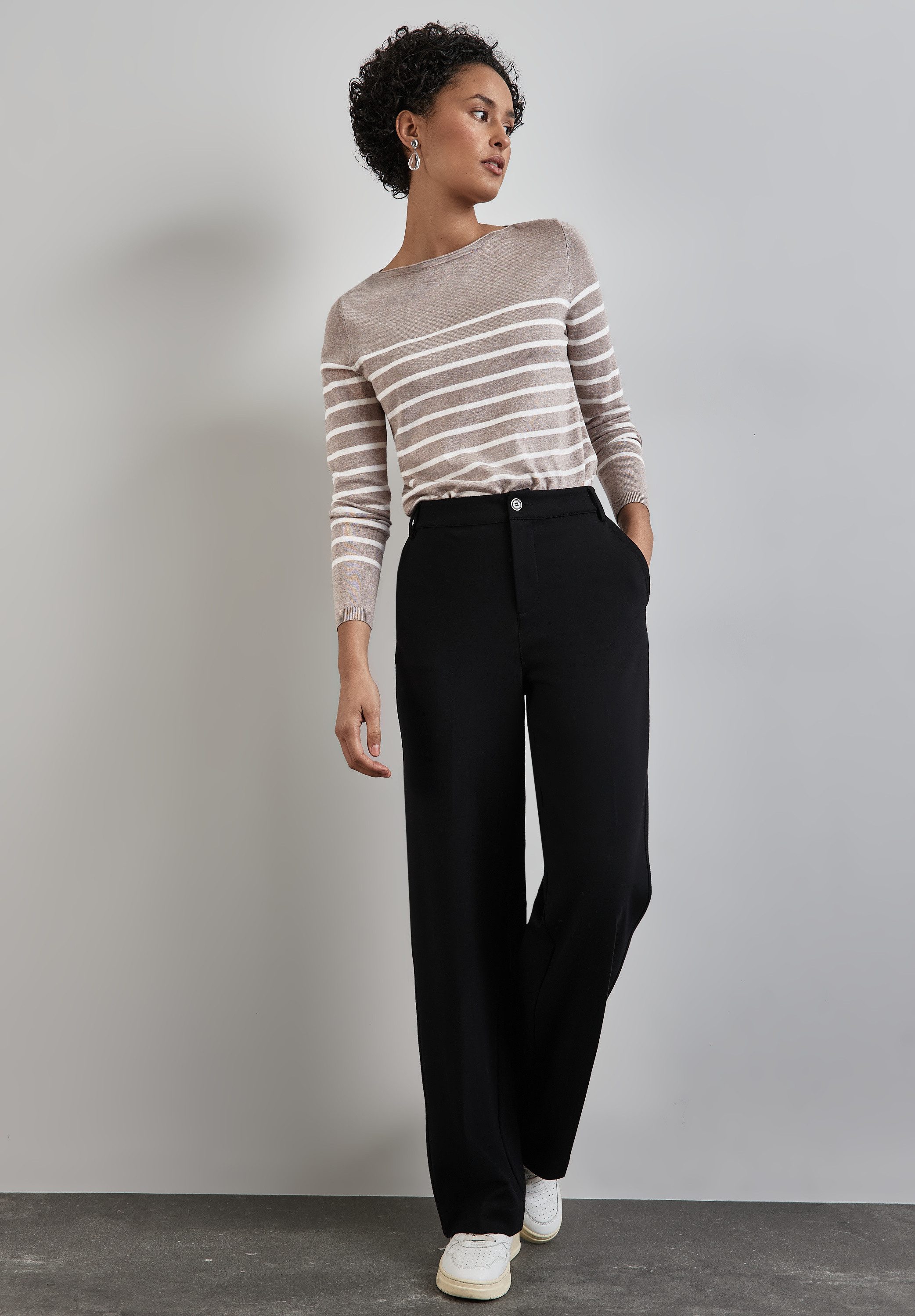STREET ONE Strickpullover mit U-Boot-Ausschnitt