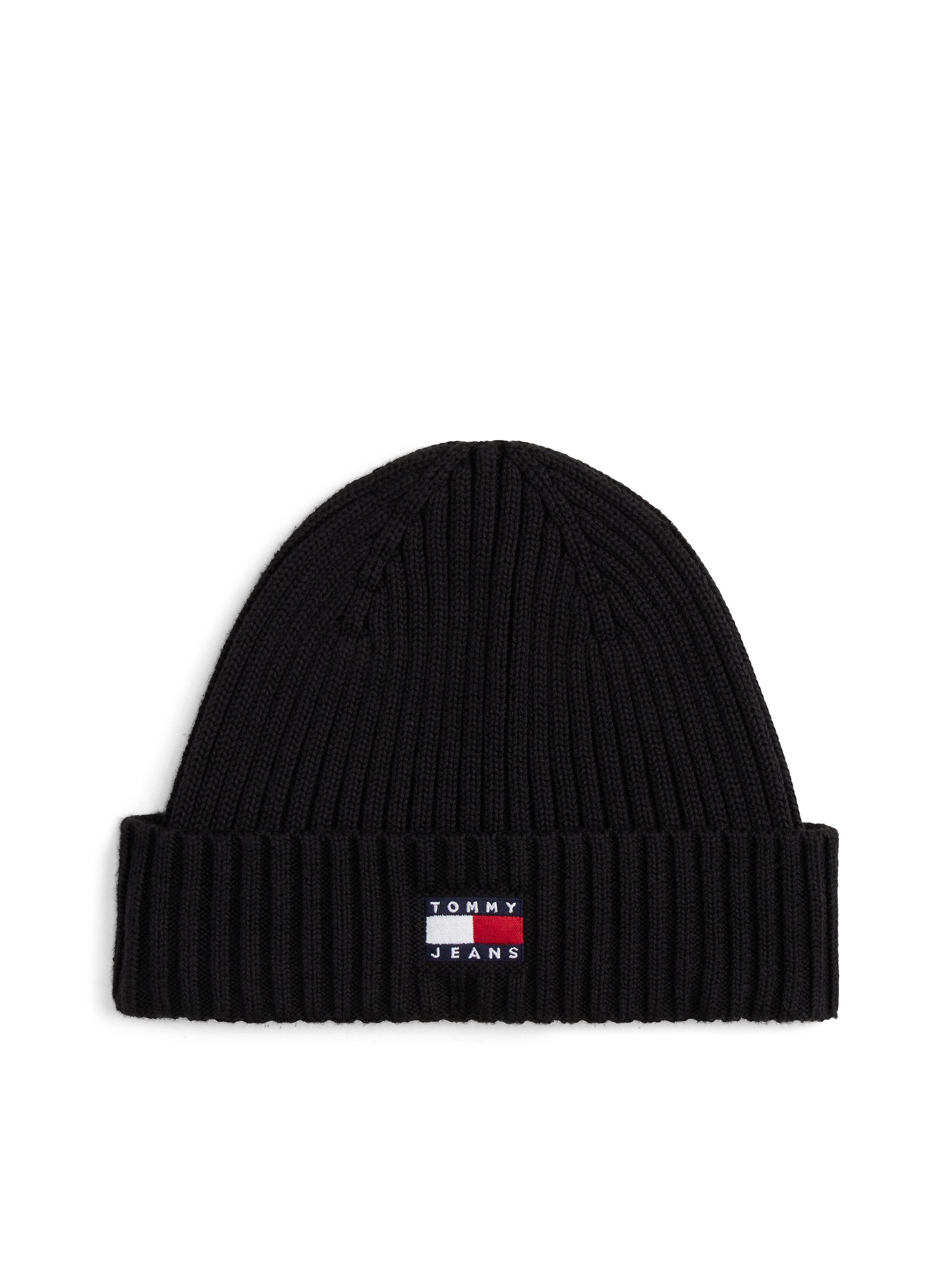 Tommy Jeans Beanie TJM HERITAGE CORE Rippstrick, Umschlag, normale Passform günstig online kaufen