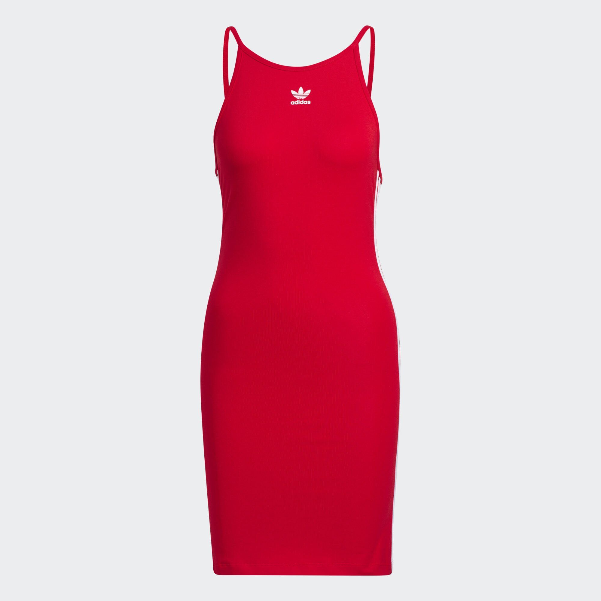 CLASSICS TIGHT SUMMER KLEID Scarlet Better adidas Originals Midikleid ADICOLOR