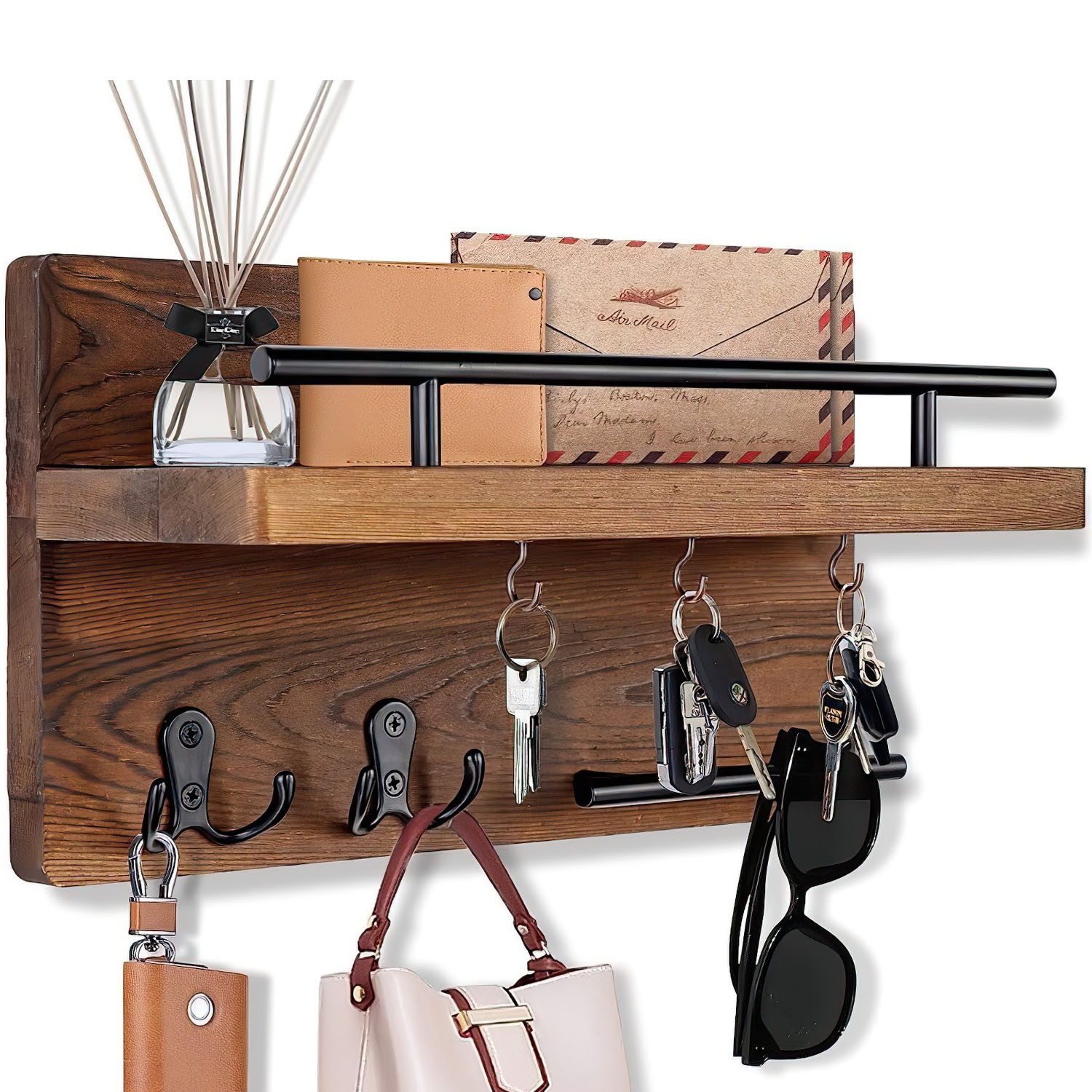 Refined Living Schlüsselbrett Schlüsselbrett Holz mit günstig online kaufen