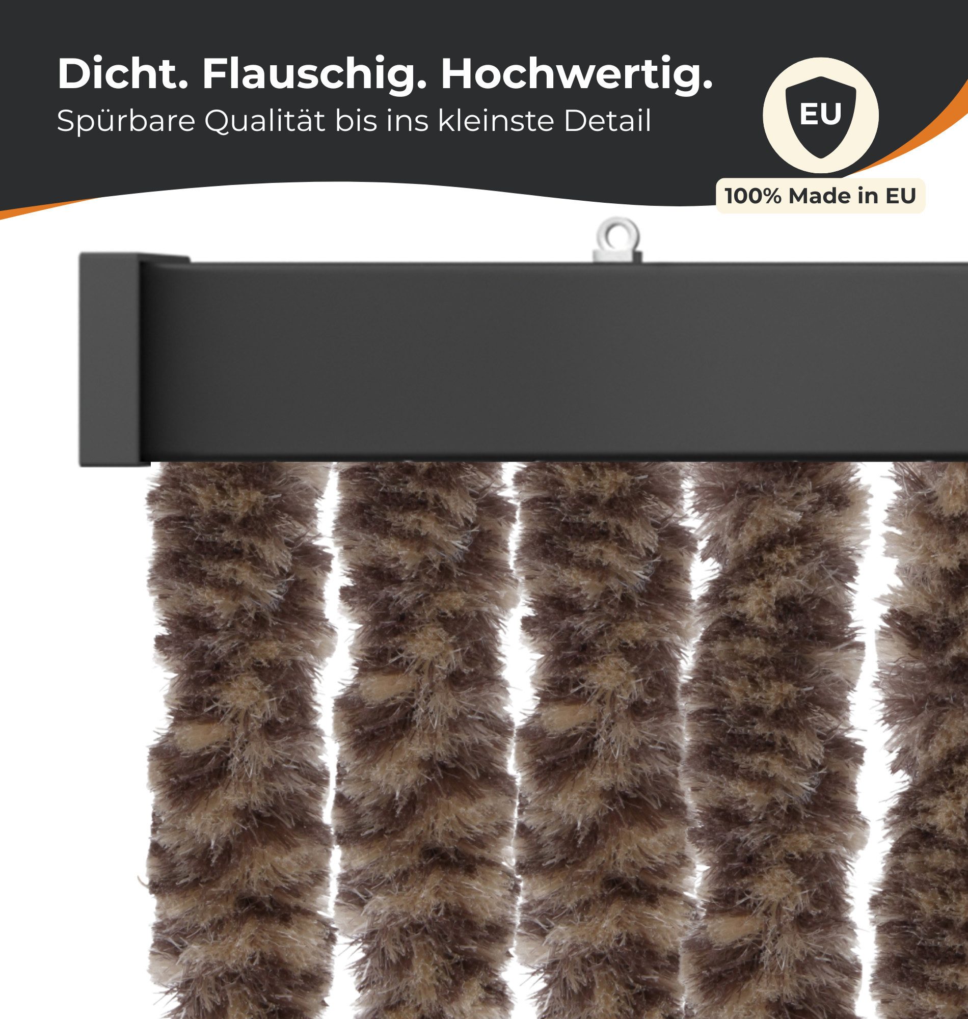 Bestlivings Insektenschutz-Vorhang Chenille viele Größen/Farben, geräuschlos, luftdurchlässig, wetterfest, langlebig, Made in EU – Bild 2 von 5