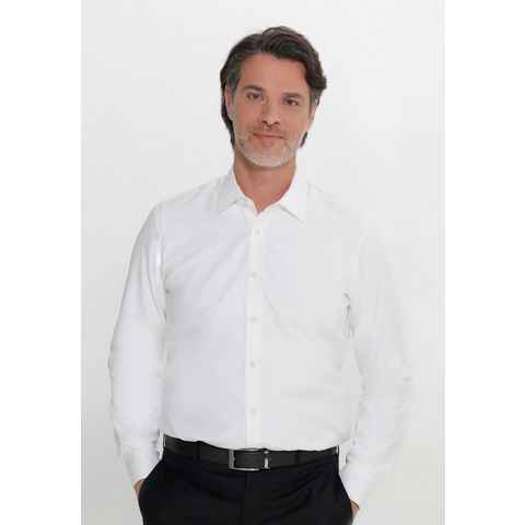 schmidbauer·MODE Businesshemd Elegantes langarm Herrenhemd Freizeithemd aus Biobaumwolle, Blauer Engel zertifiziert